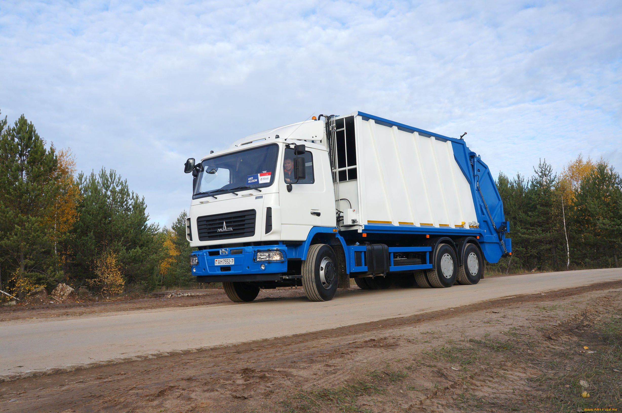 автомобили, мусоровозы, maz