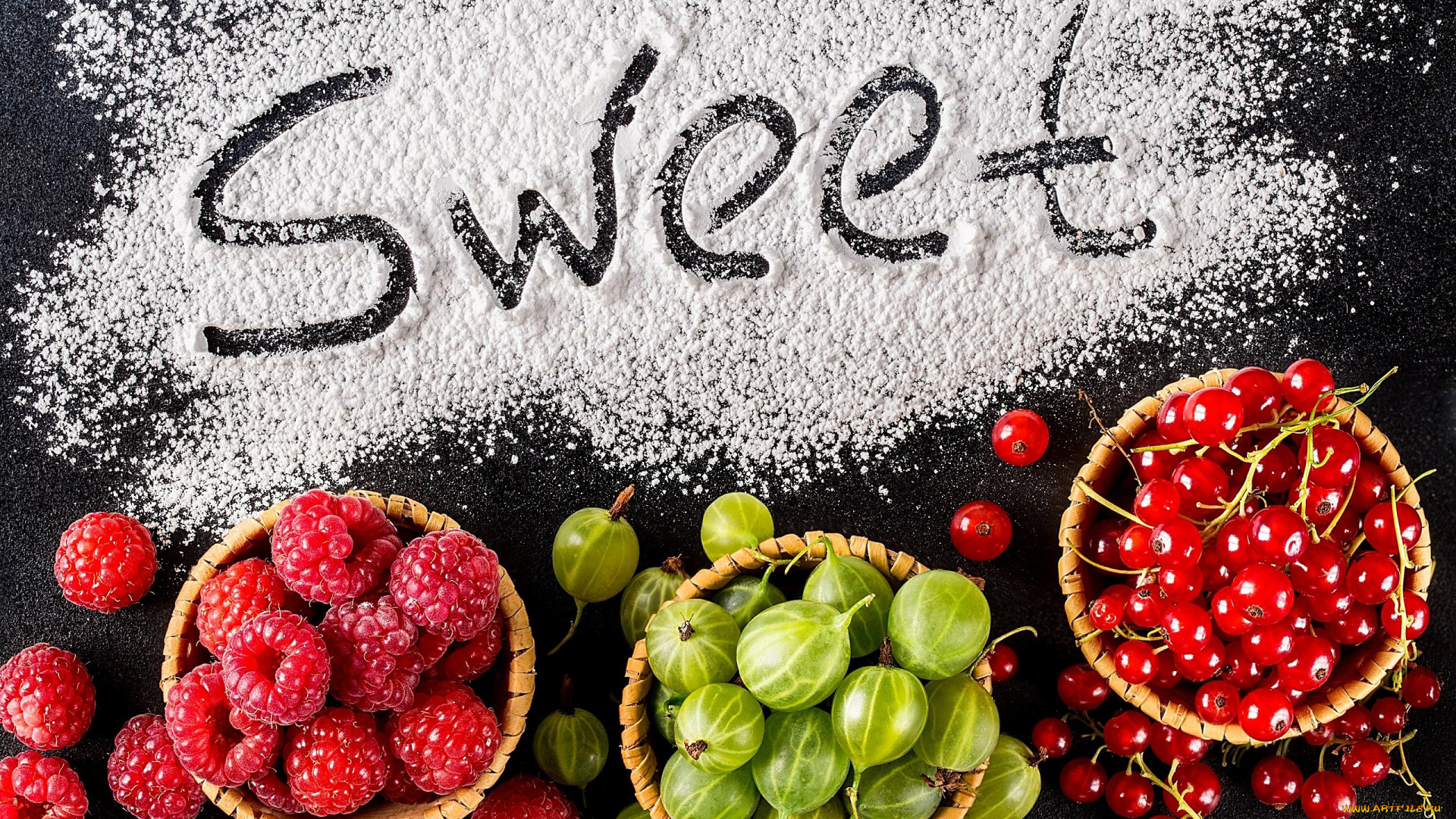 еда, фрукты, , ягоды, крыжовник, малина, смородина