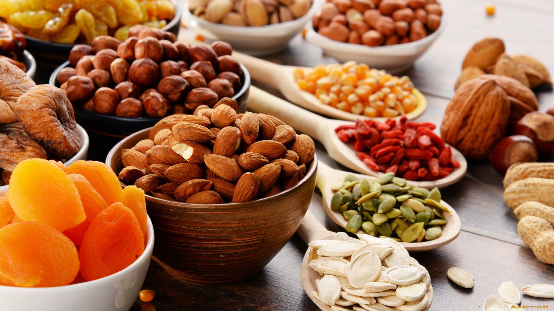 еда, разное, семечки, курага, орехи, инжир