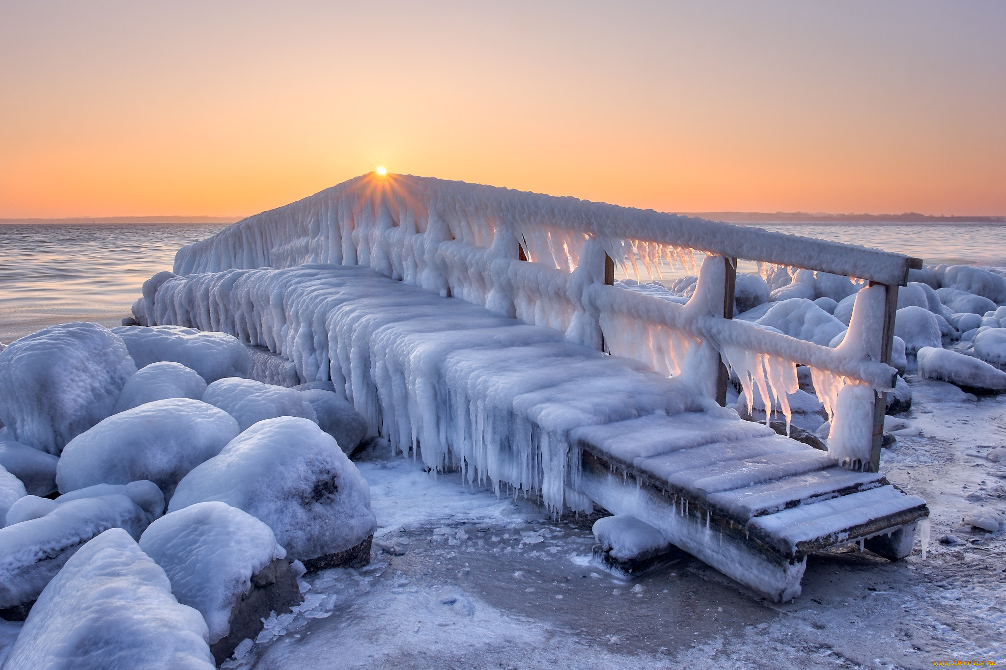 природа, зима, простор