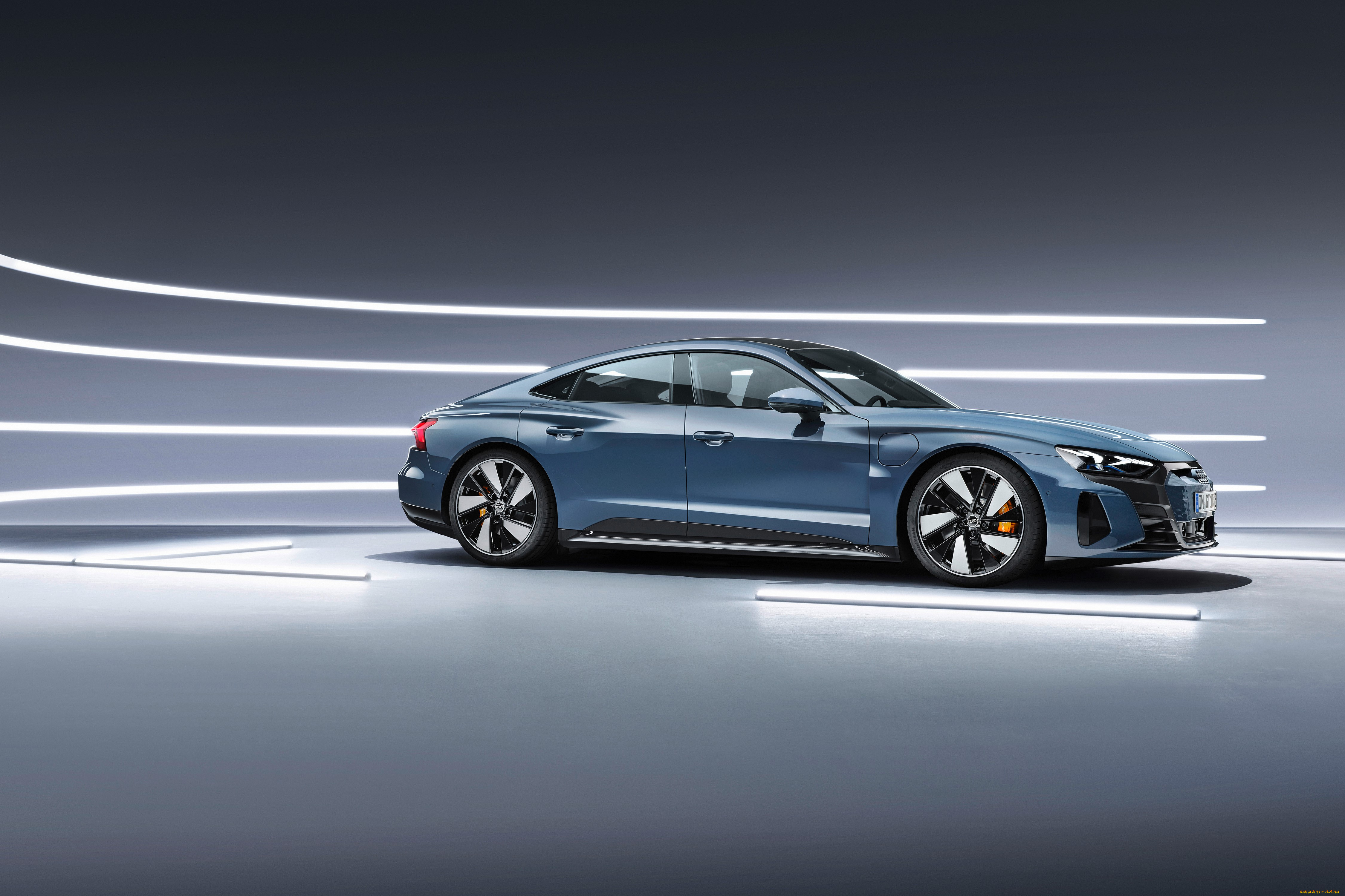 автомобили, audi, e, tron, gt, quattro, worldwide, 2021, серый, металлик, седан
