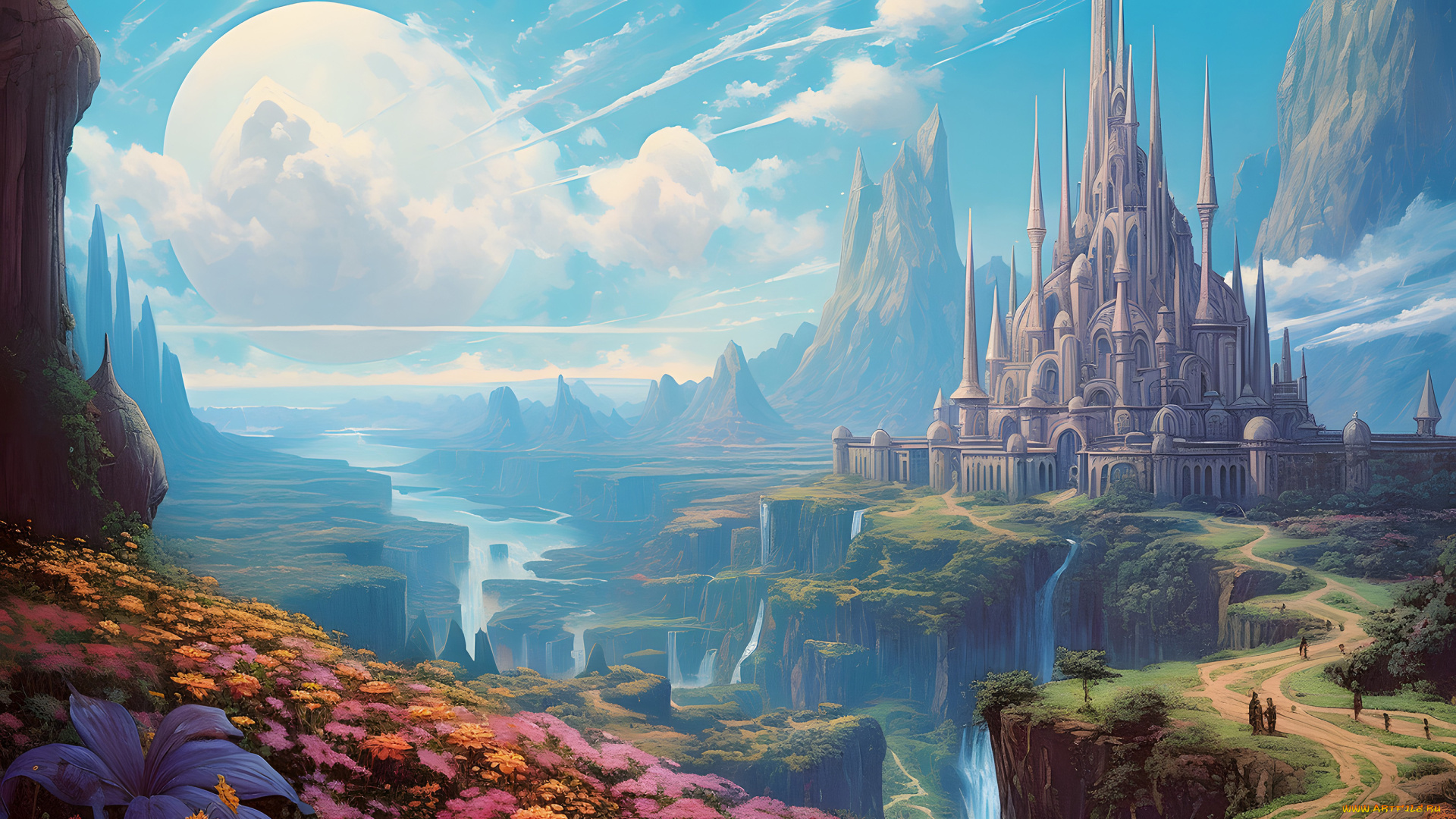 фэнтези, замки, нейросети, графика, нейроарт, ai, art, нейронные, сети, рисунки, нейро, искусство