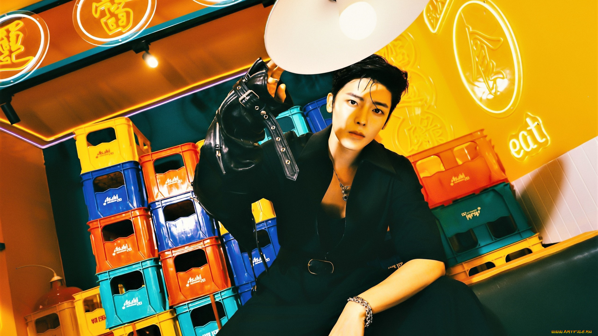 мужчины, hou, ming, hao, актер, ящики