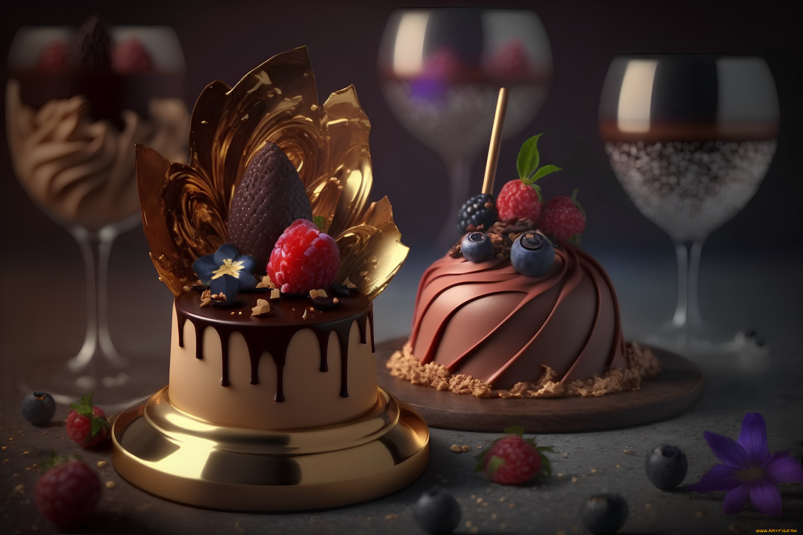 еда, торты, лакомство, крем