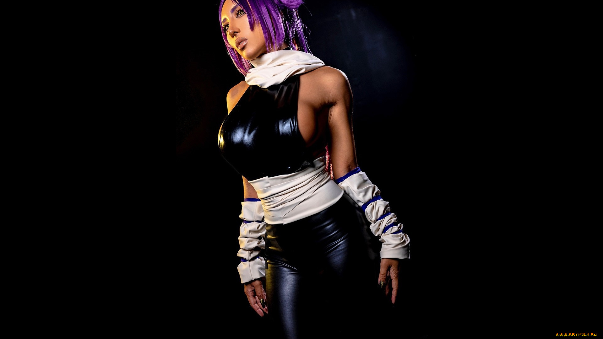 девушки, nonsummerjack, образ, костюм, косплей, латекс, пояс, наручи