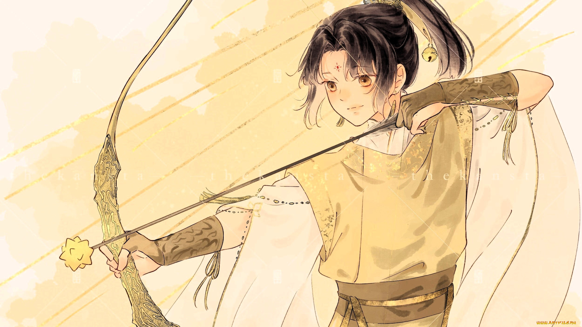 аниме, mo, dao, zu, shi, цзинь, лин, лук, лучник, стрелы