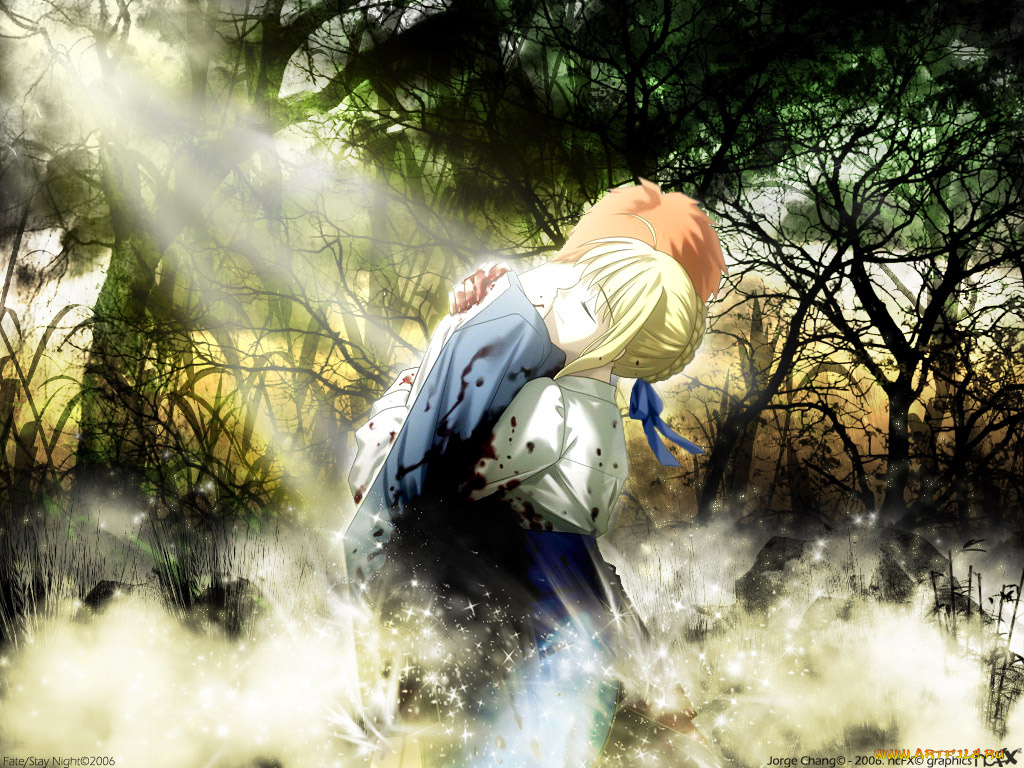 аниме, fate, stay, night