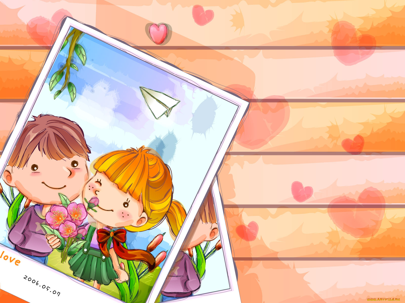 рисованные, дети