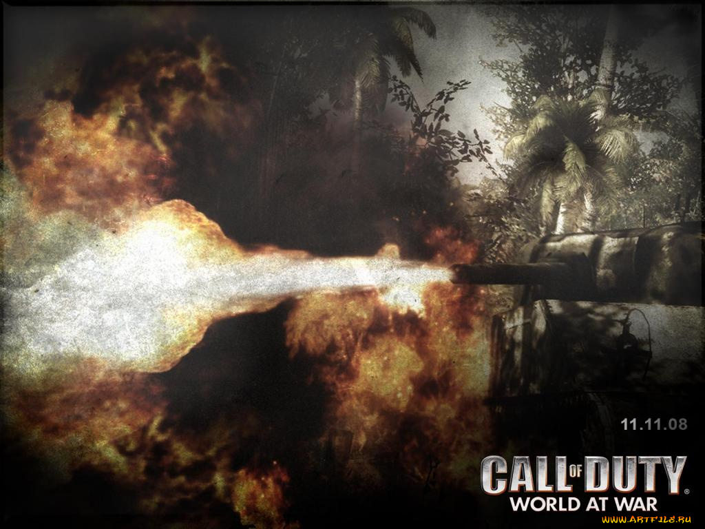 видео, игры, call, of, duty, world, at, war