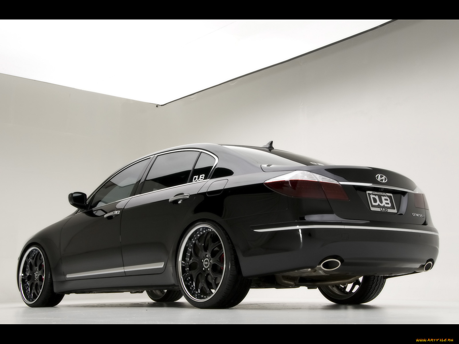 2009, hyundai, dub, magazine, genesis, sedan, black, автомобили
