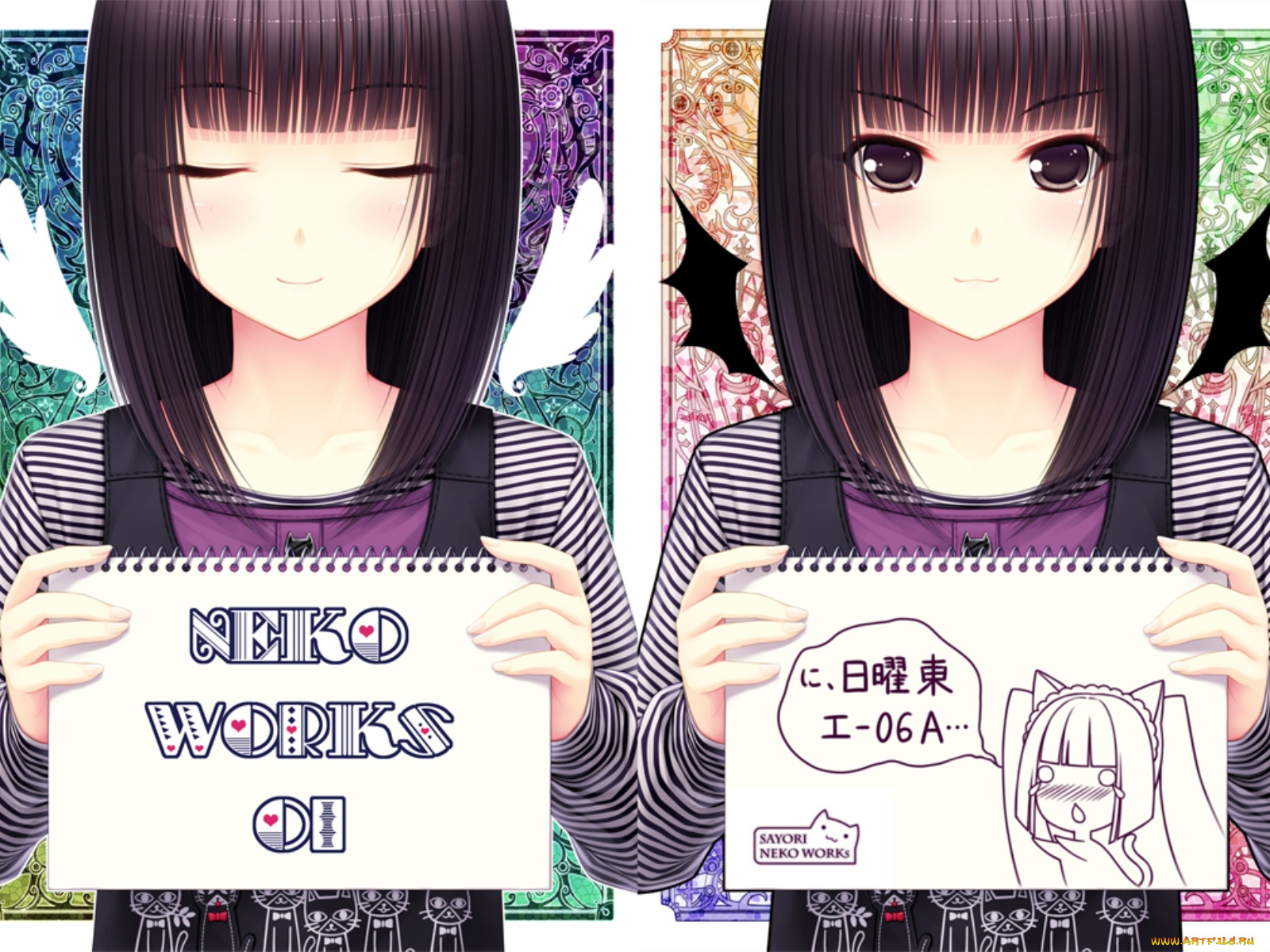 аниме, angels, demons