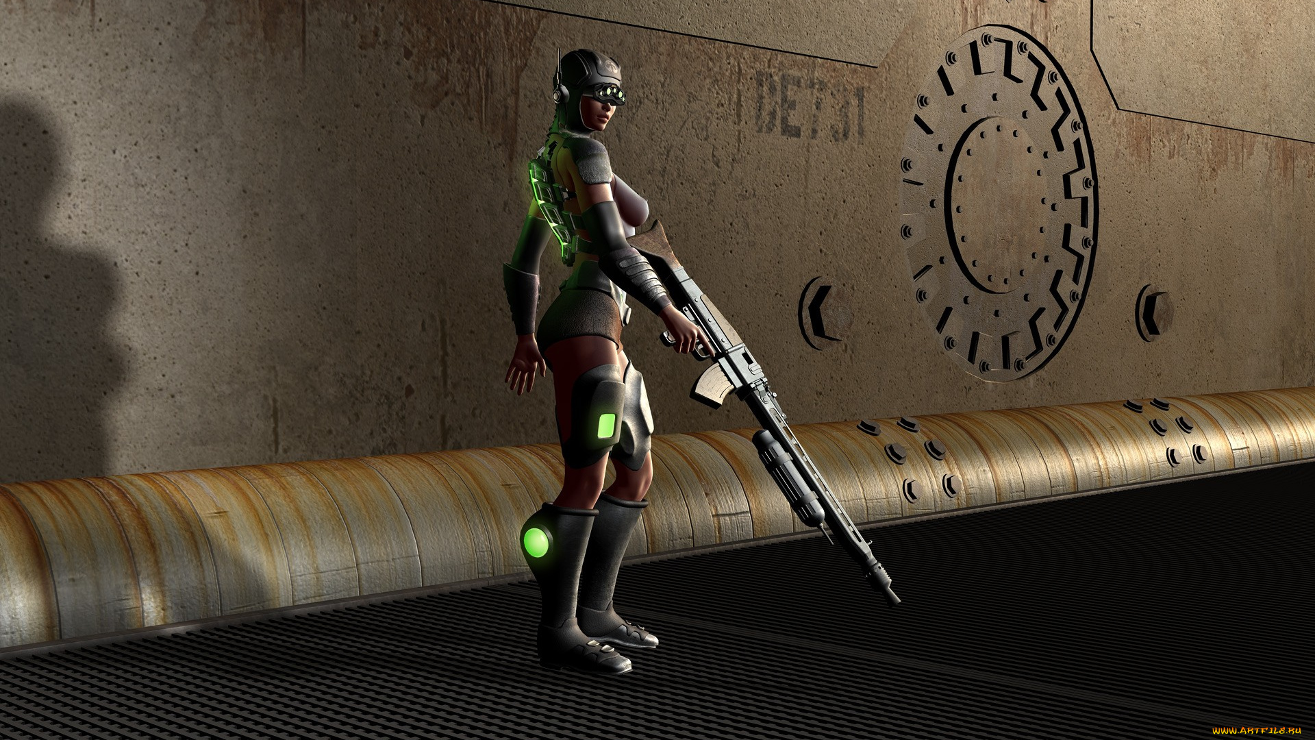 3д, графика, military