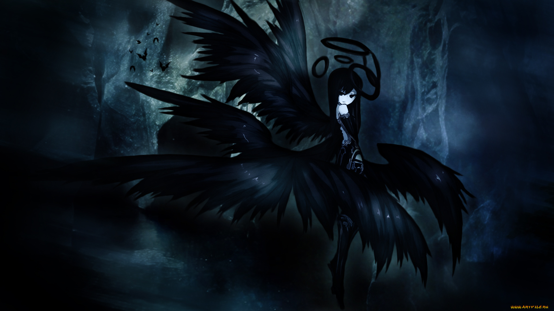 аниме, black, rock, shooter