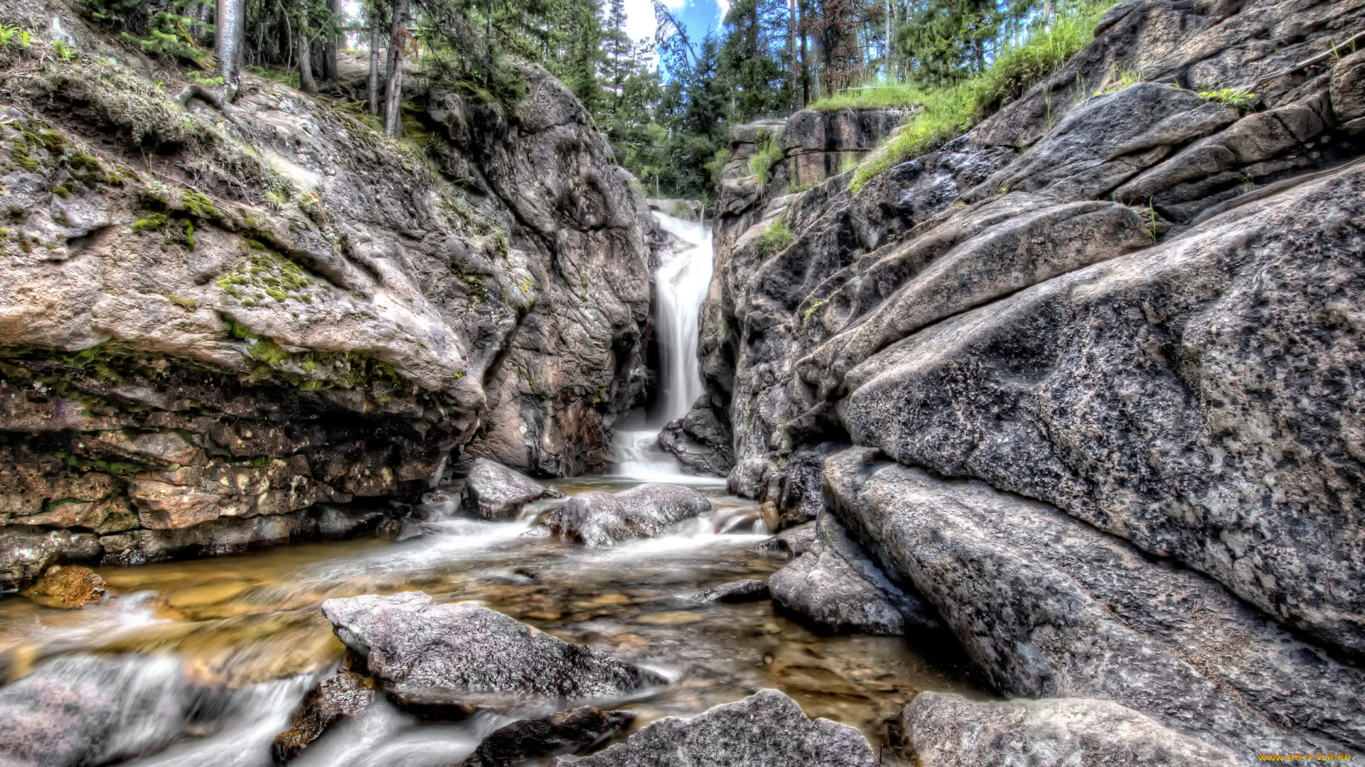 природа, водопады