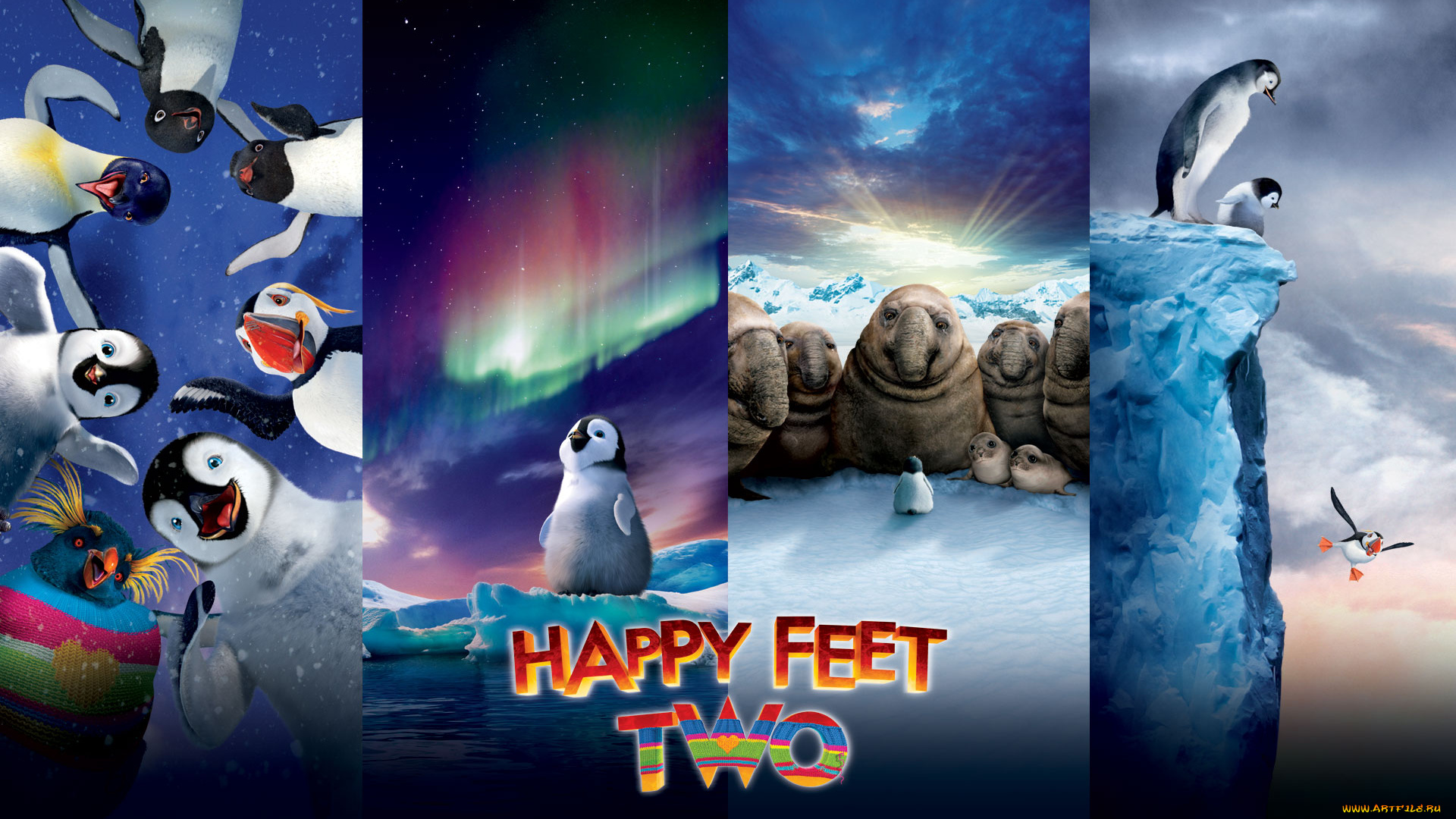 happy, feet, two, мультфильмы, пингвин
