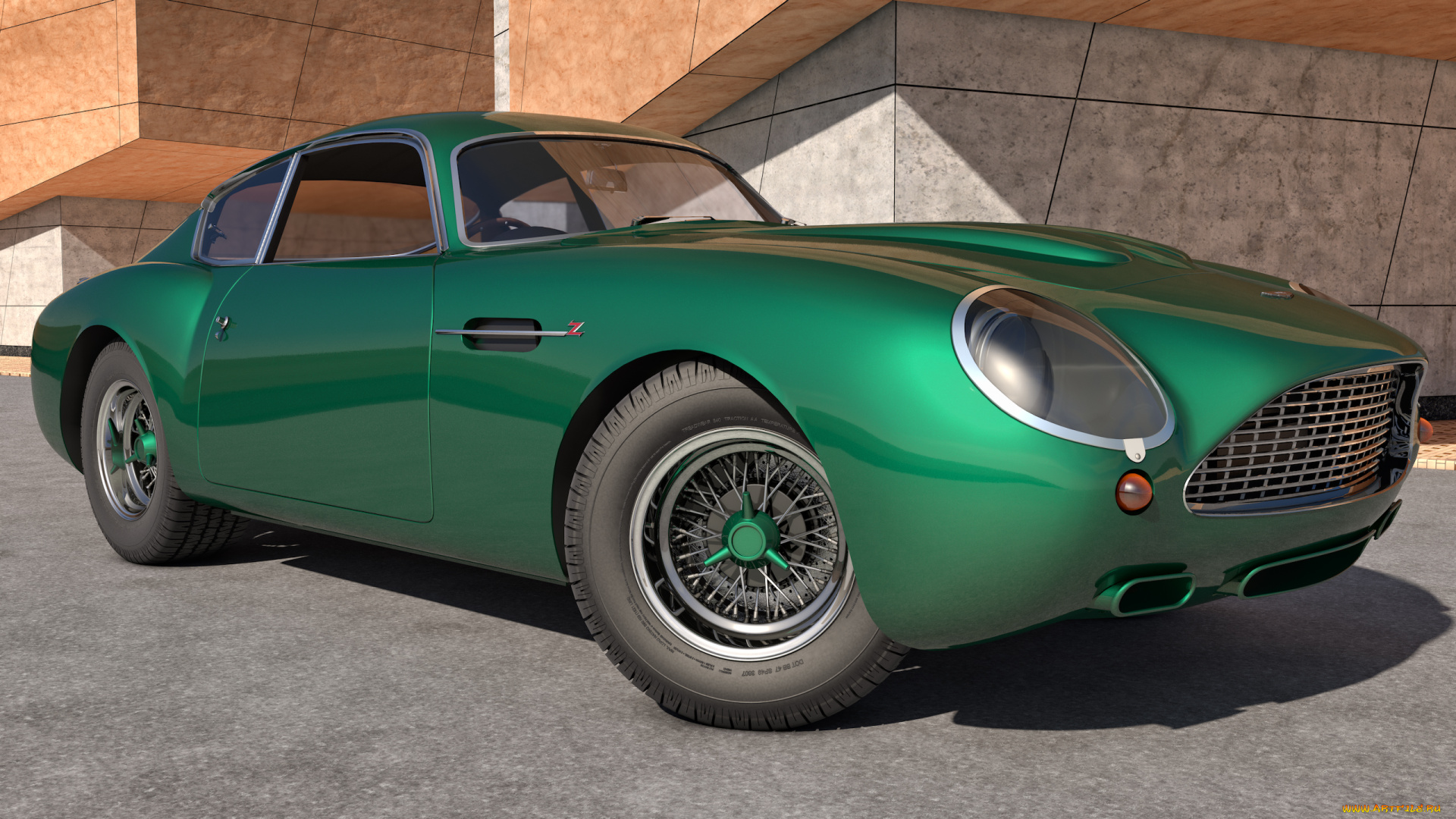 автомобили, 3д, 1960, aston, martin