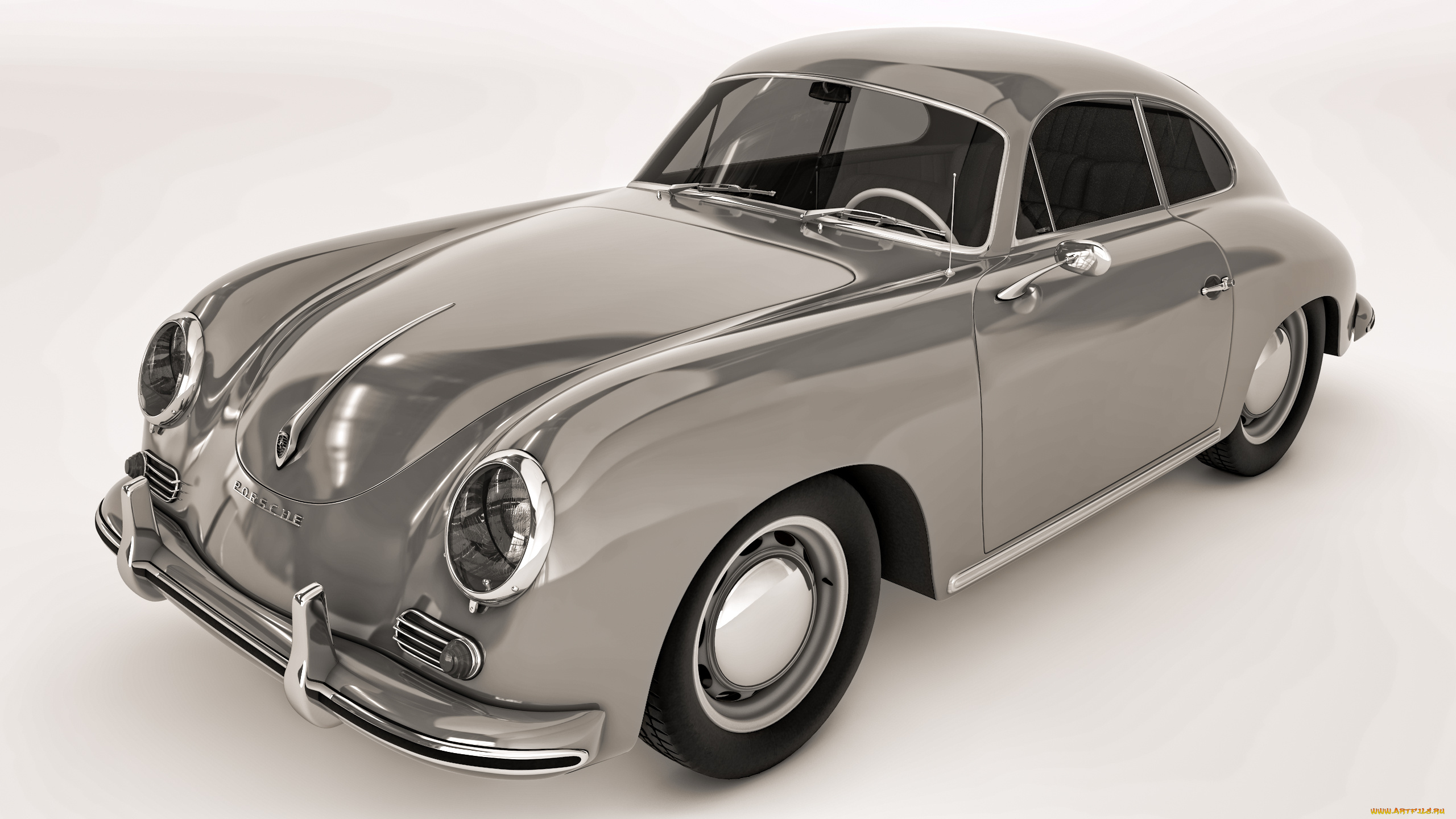 автомобили, 3д, 1957, porsche, 356a