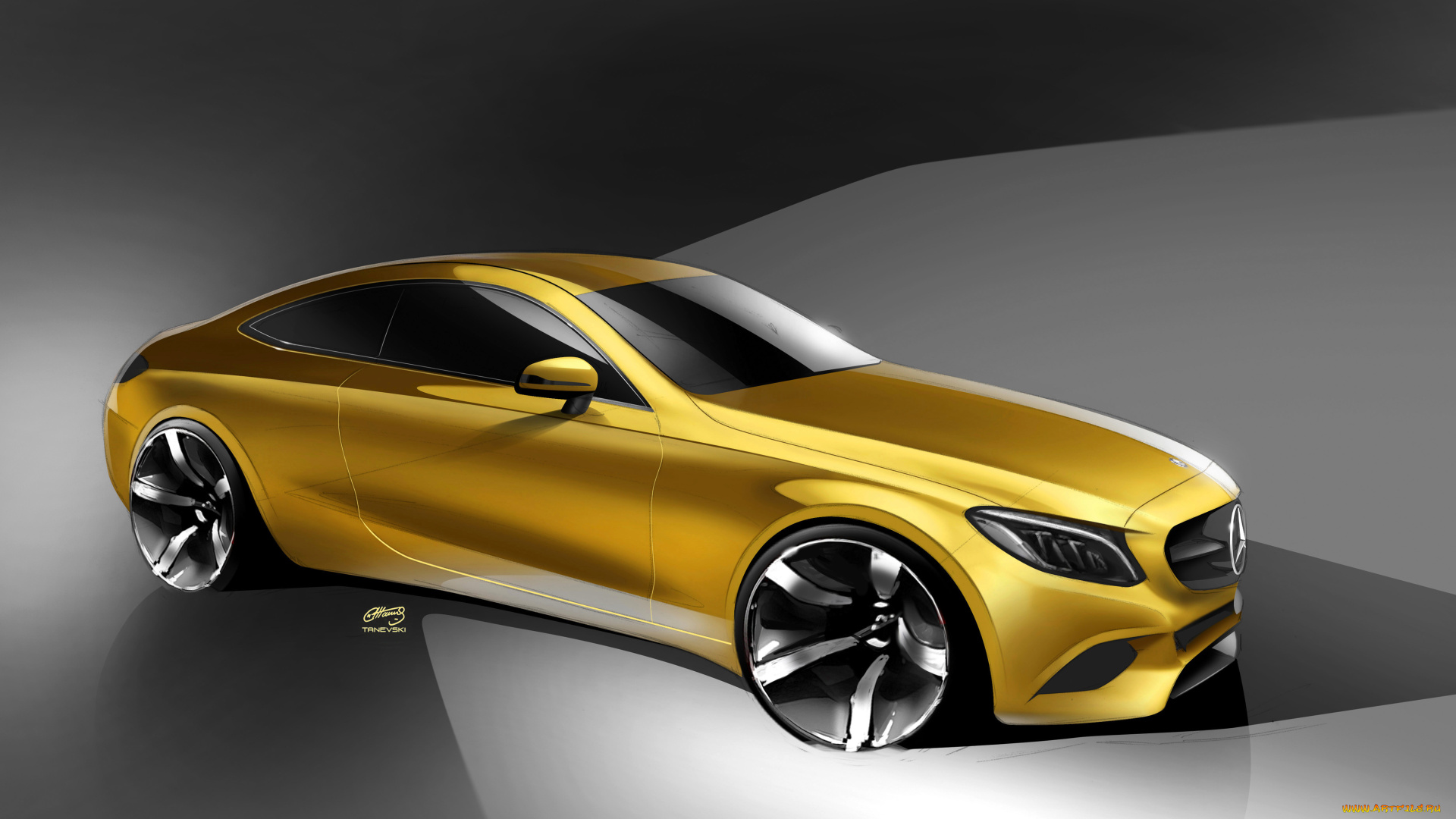 автомобили, 3д, mercedes-benz, c-klasse