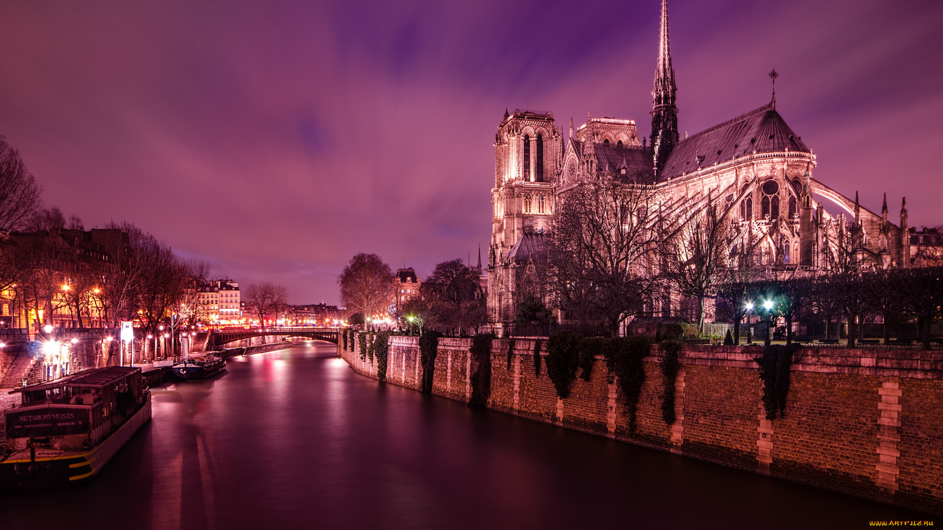 notre-dame, de, paris, -, paris, , france, города, париж, , франция, река, собор