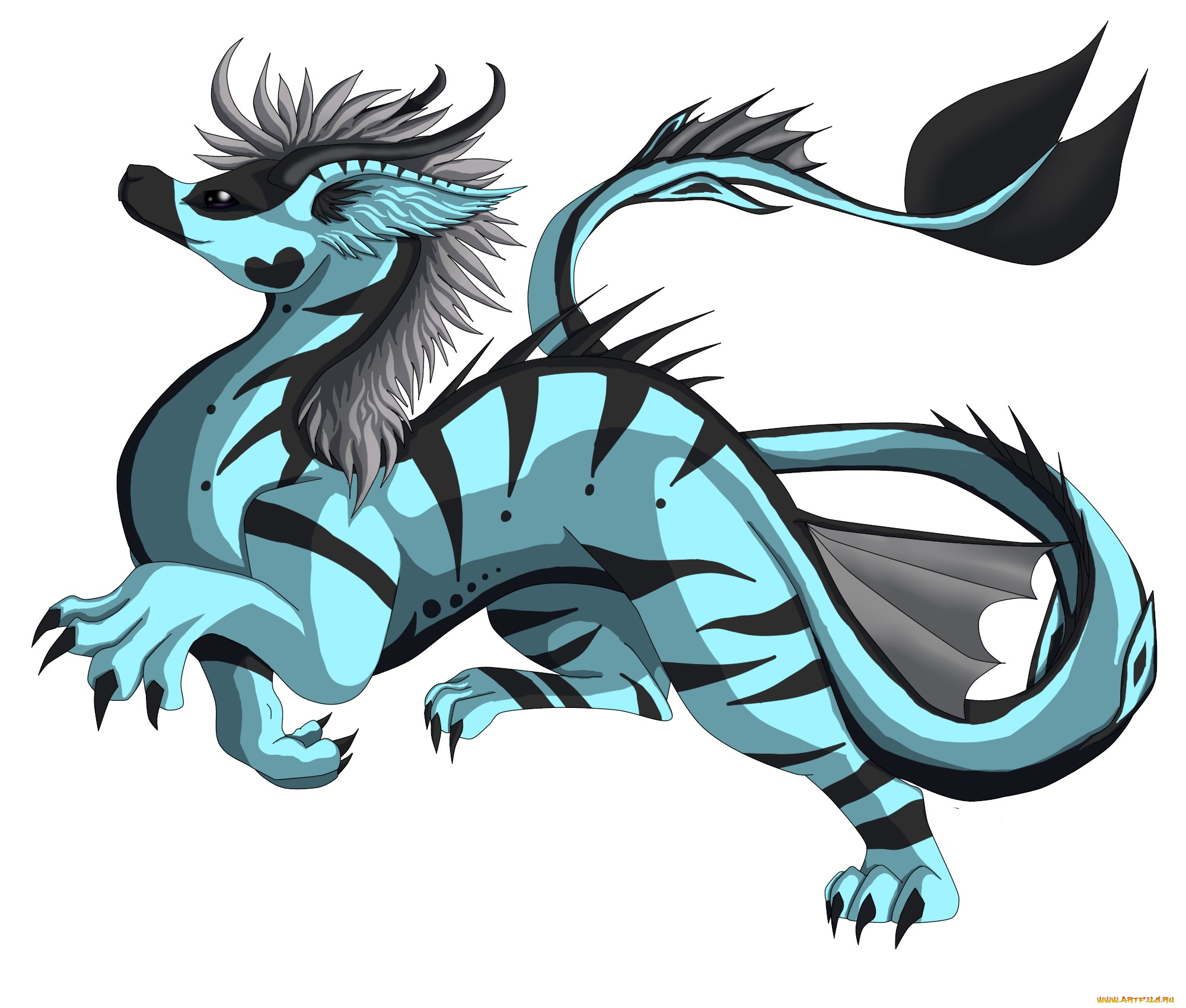 рисованное, животные, , сказочные, , мифические, фон, дракон