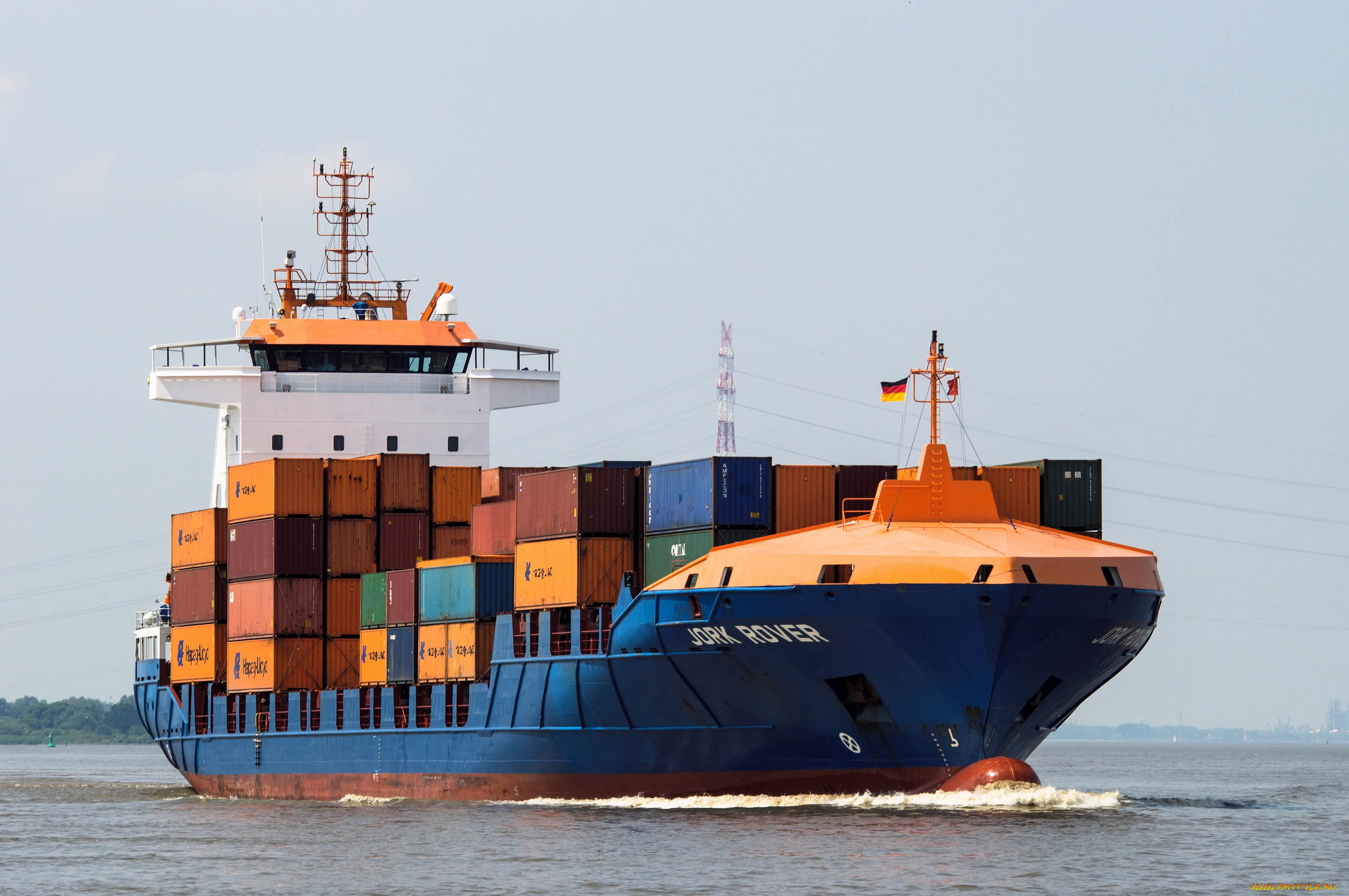 jork, rover, корабли, грузовые, суда, контейнеровоз