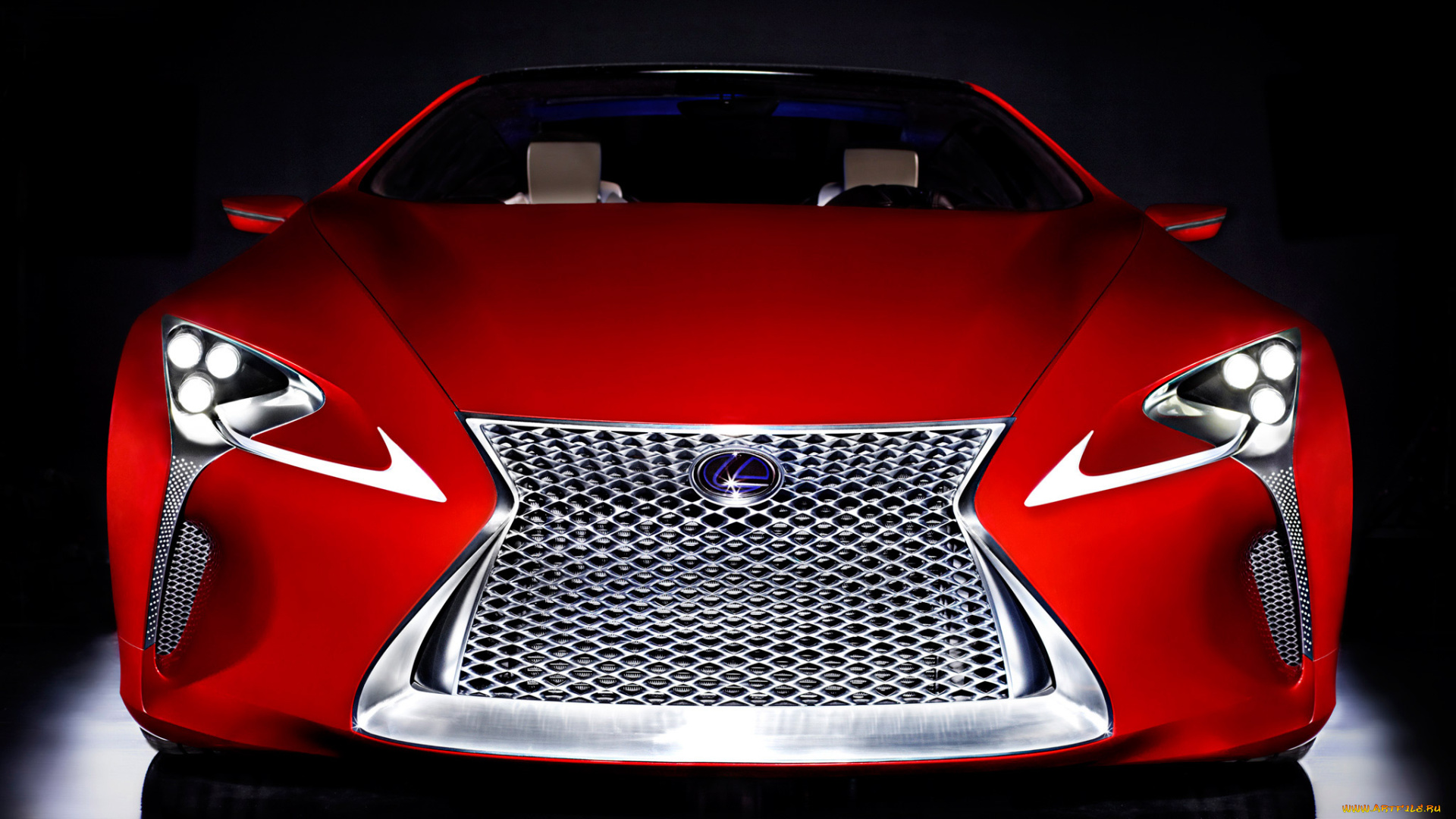 lexus, lf-lc, red, concept, 2012, автомобили, lexus, 2012, concept, red, lf-lc