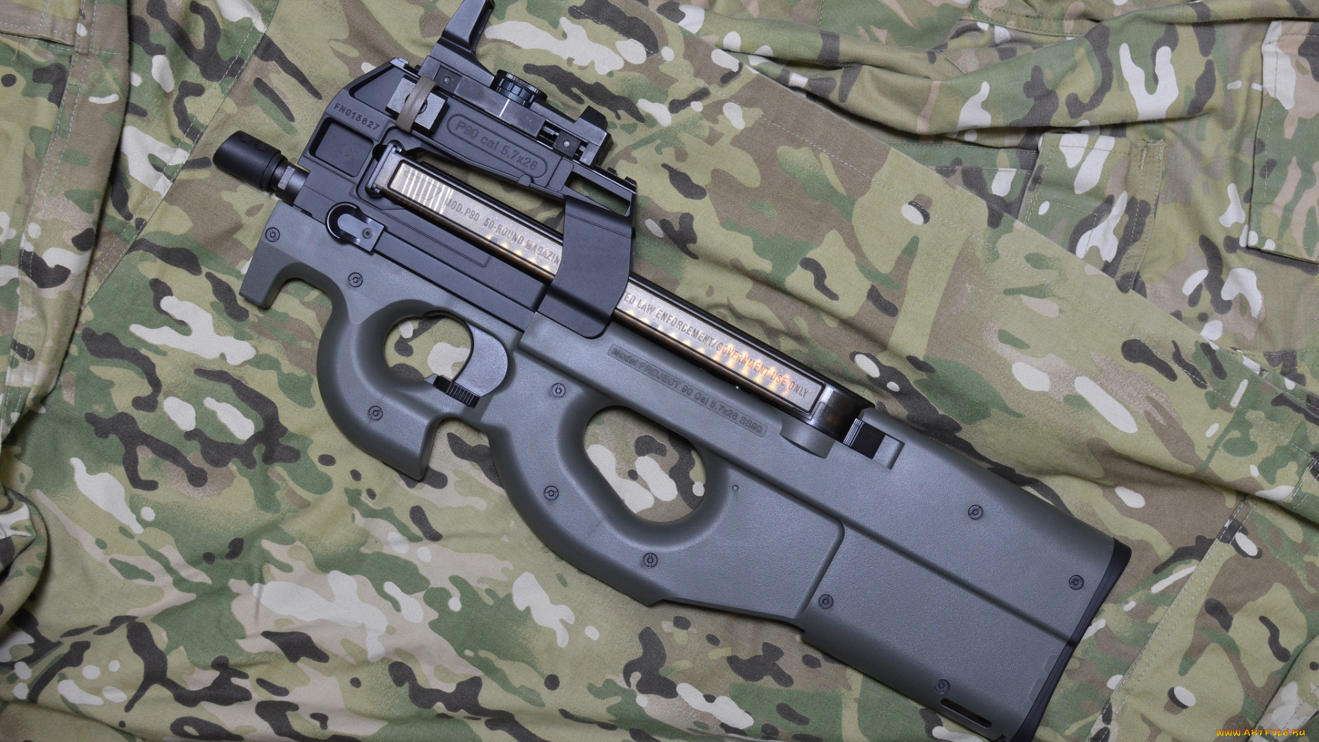 оружие, автоматы, fn, p90, камуфляж, пистолет-пулемёт