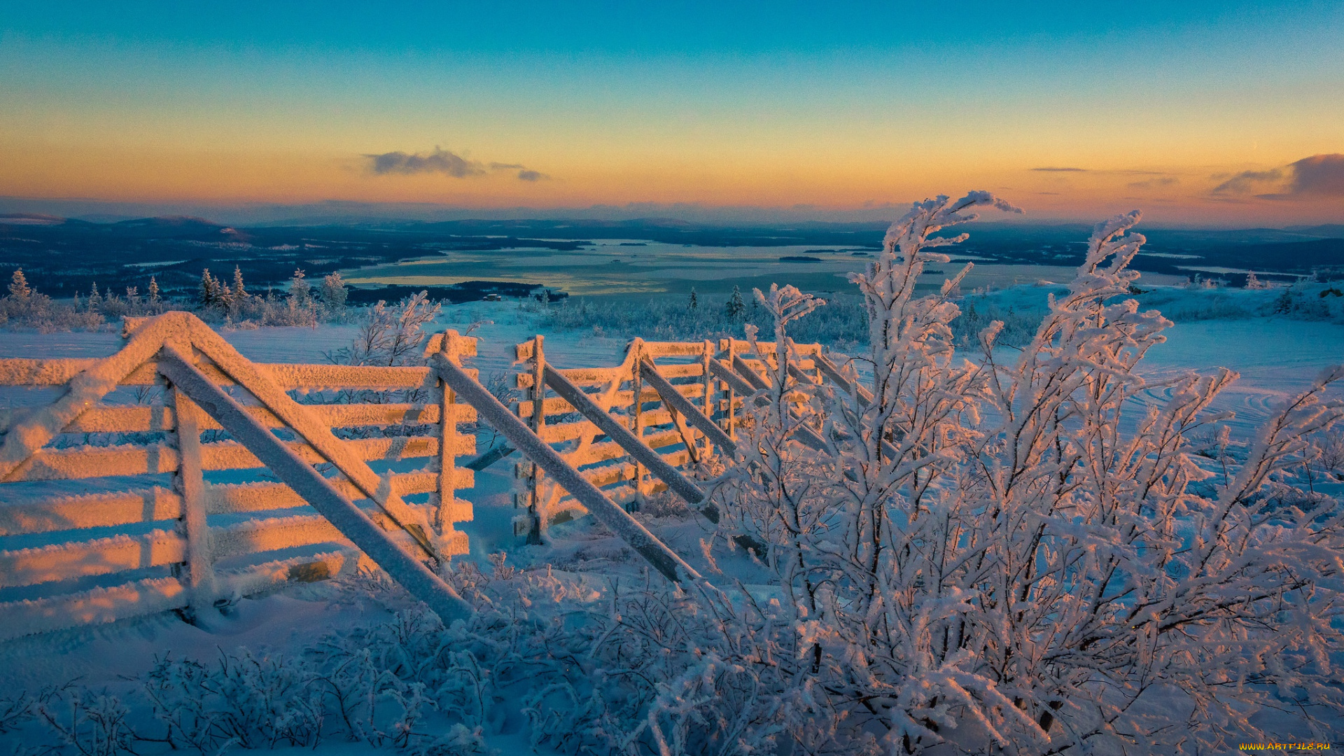 природа, зима, снег