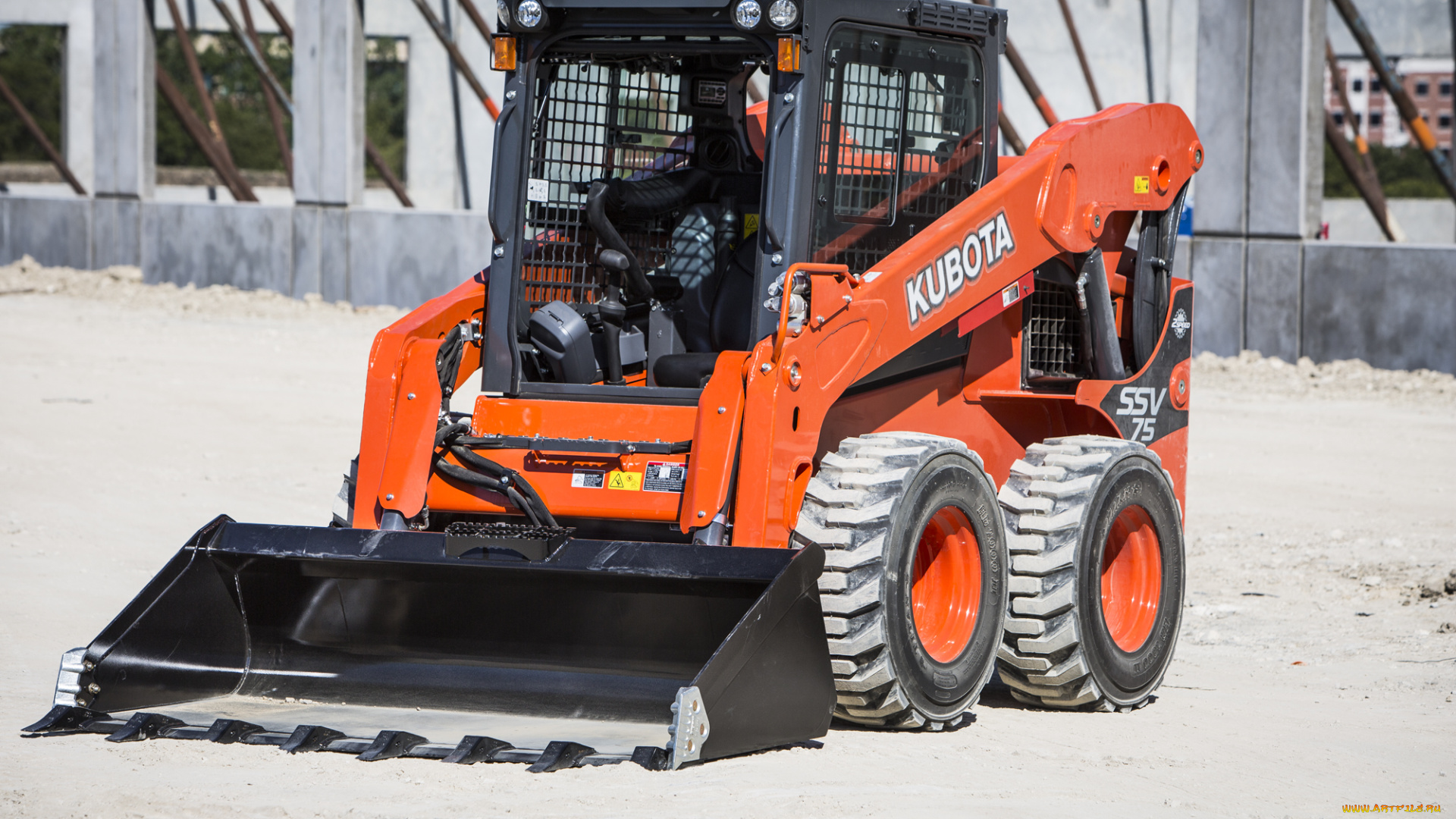 техника, фронтальные, погрузчики, kubota
