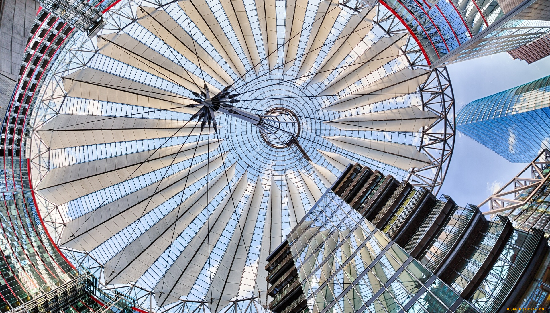 города, -, здания, , дома, здание, купол, зеркала