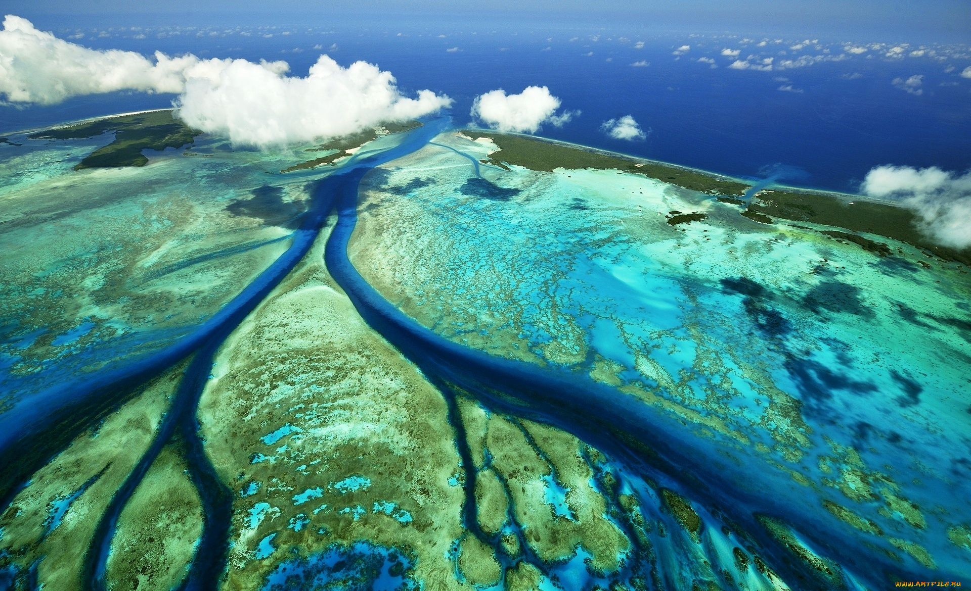 природа, побережье, сейшелы, облака, море, острова