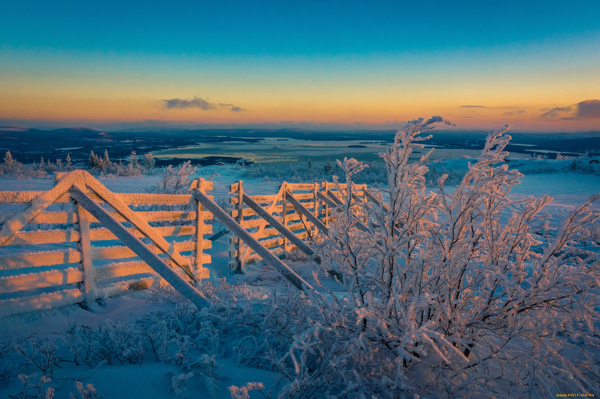 природа, зима, снег