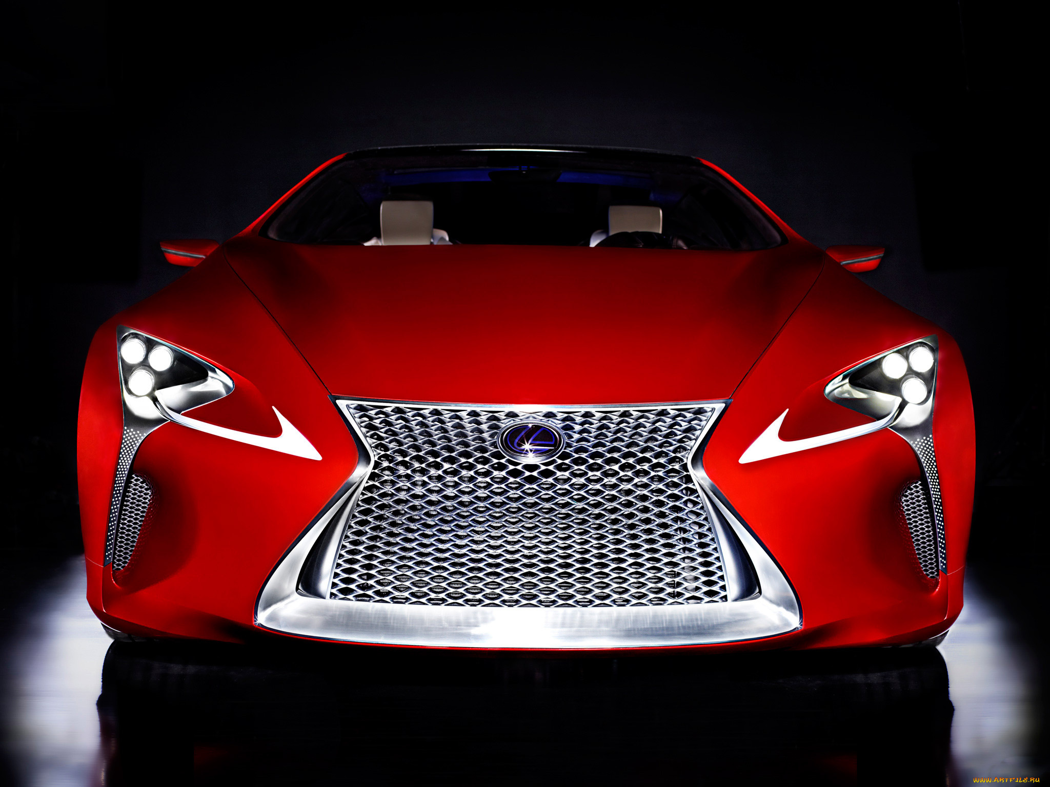 lexus, lf-lc, red, concept, 2012, автомобили, lexus, 2012, concept, red, lf-lc