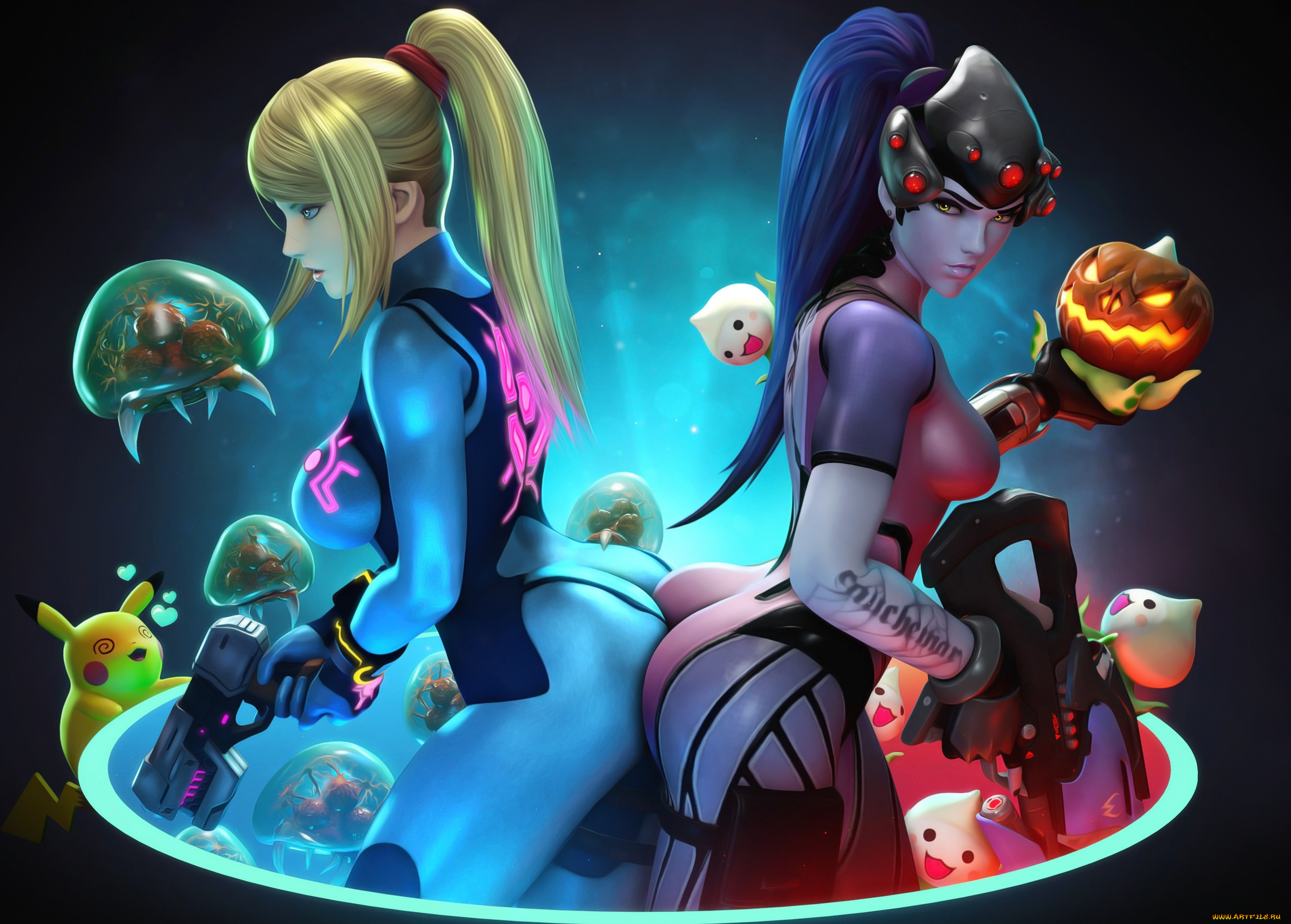 видео, игры, overwatch, девушки