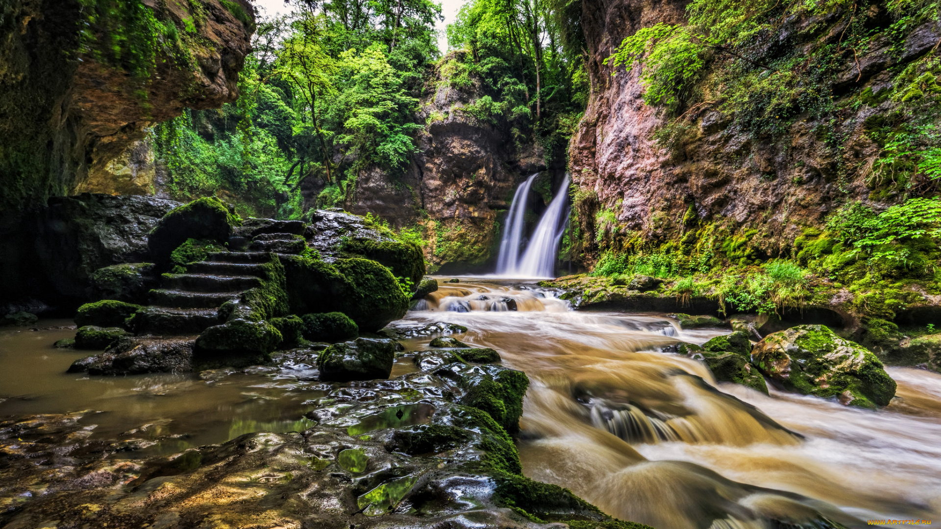 природа, водопады, простор