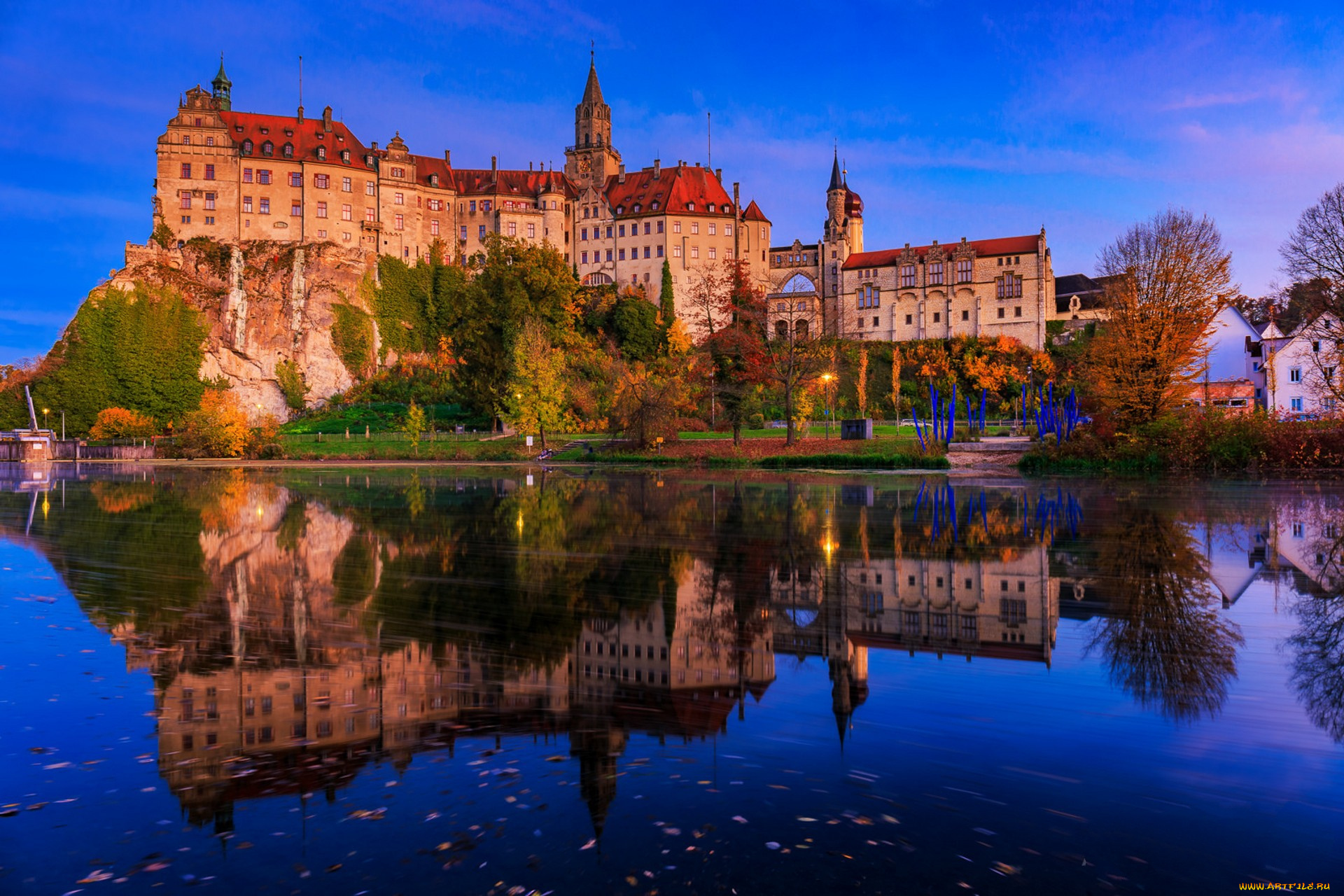 schloss, sigmaringen, города, замки, германии, простор