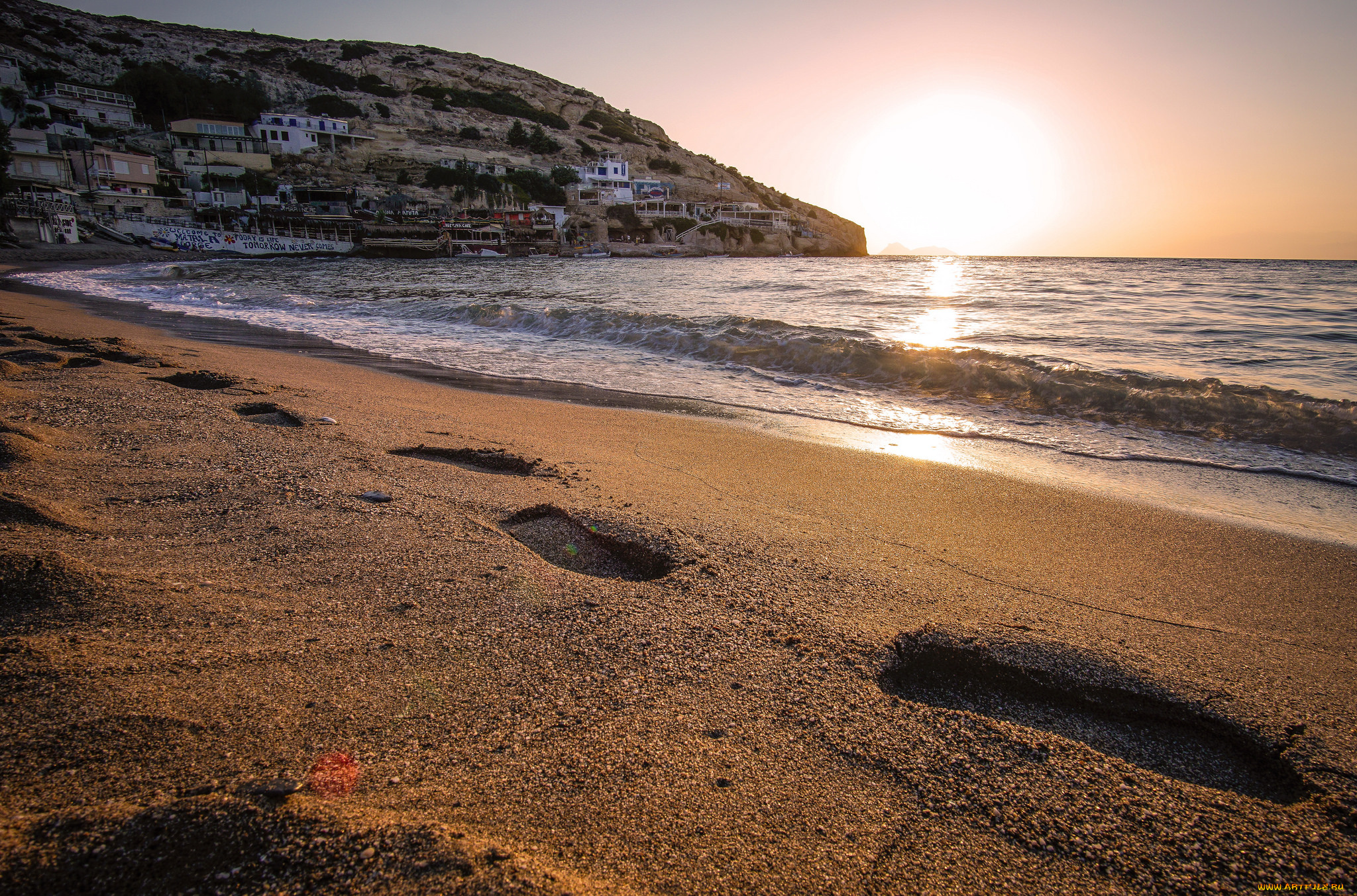 природа, побережье, простор