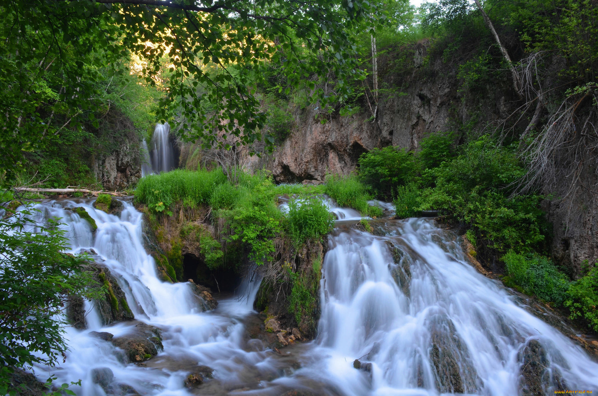 природа, водопады, простор