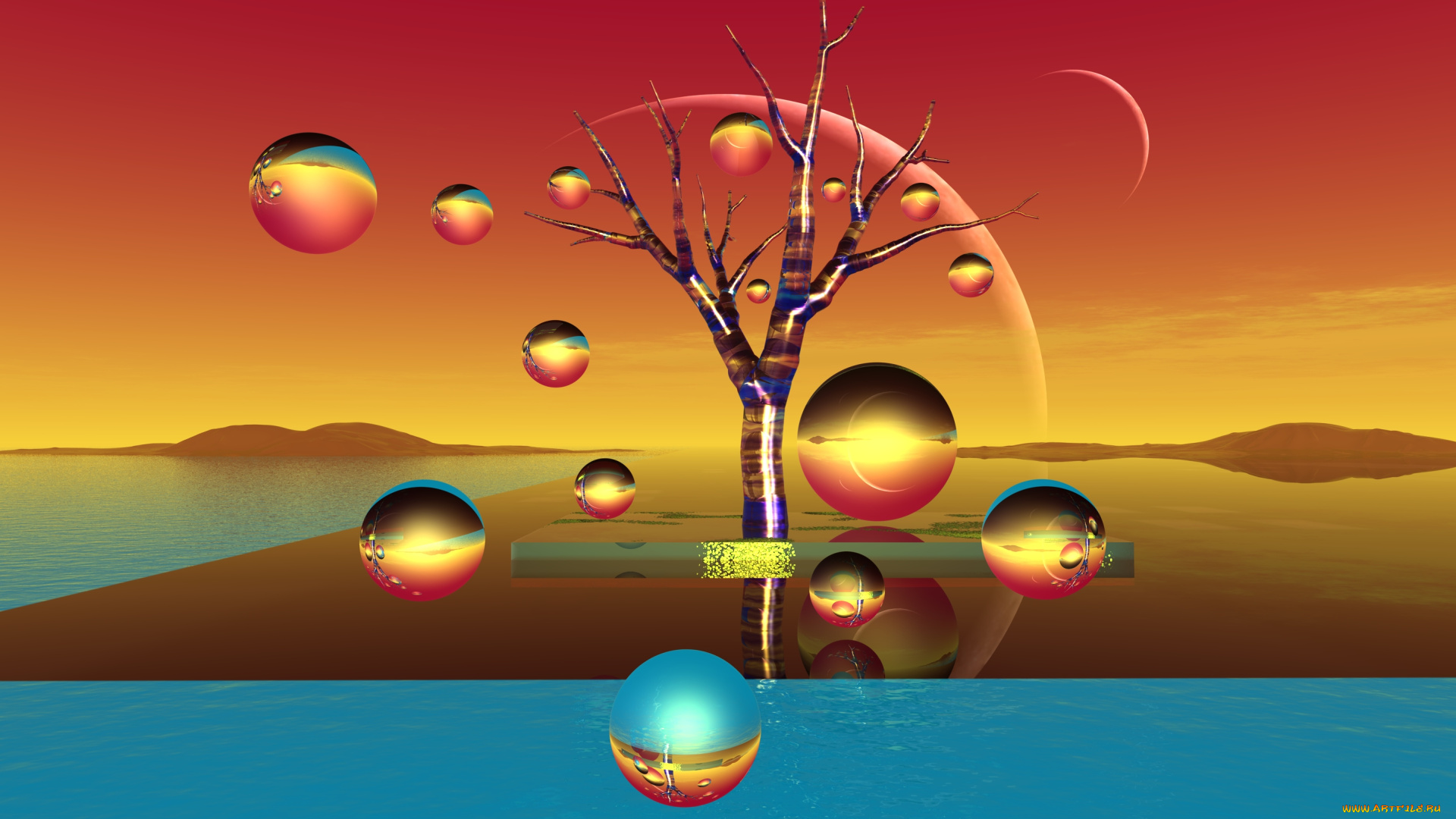 3д, графика, шары, , balls, фон, шары