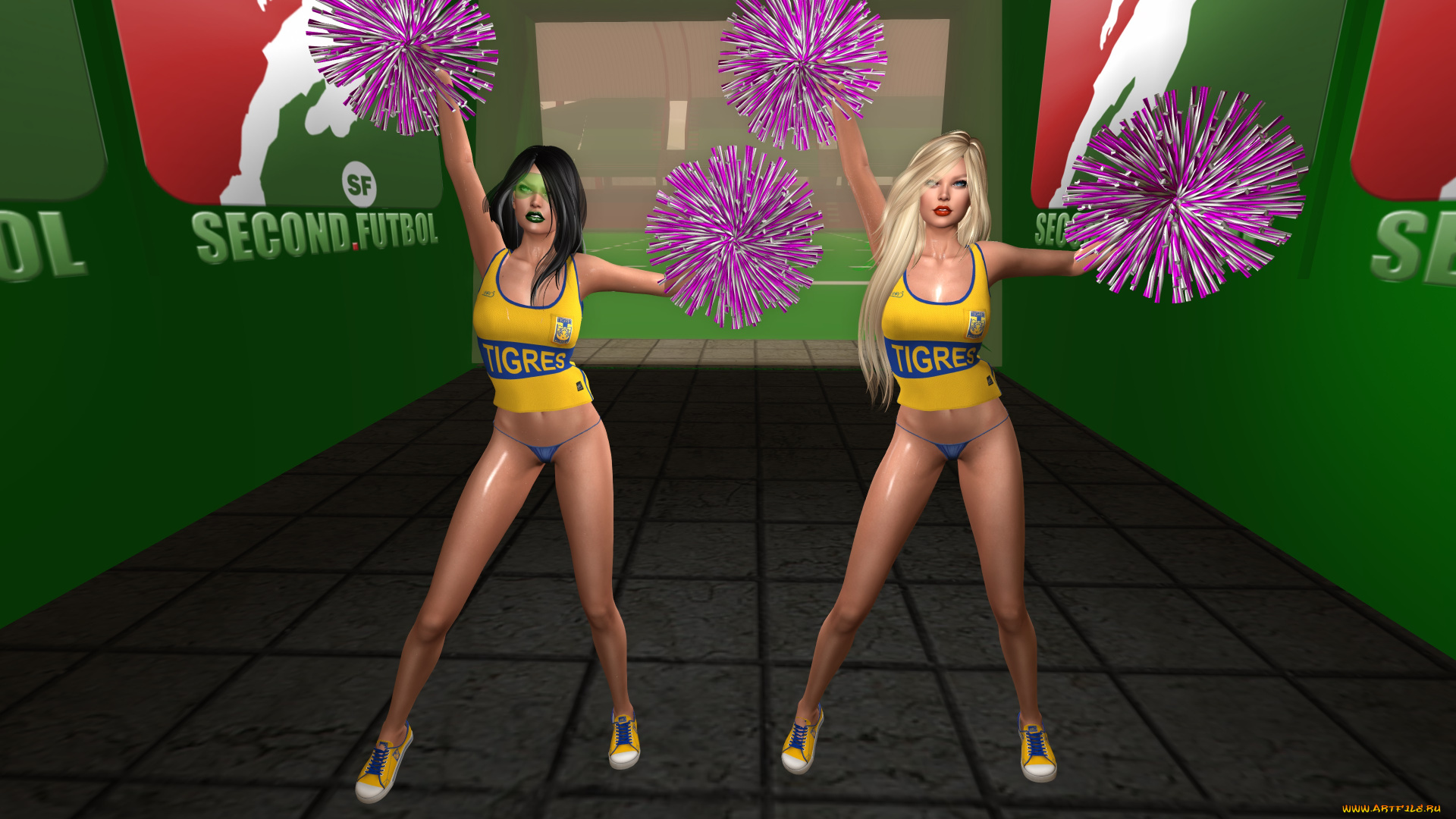 3д, графика, спорт, , sport, фон, взгляд, девушки