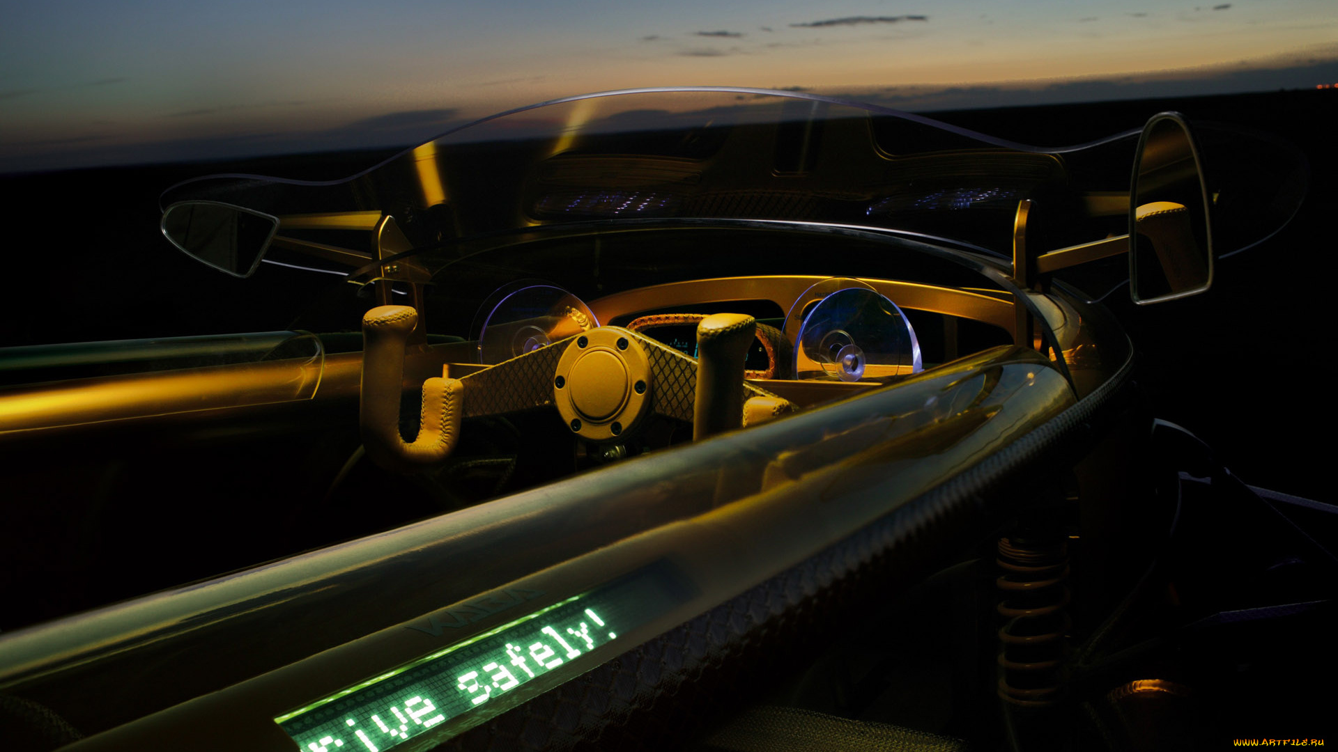 автомобили, rinspeed, концепт, exasis, qamswiss, закат, салон