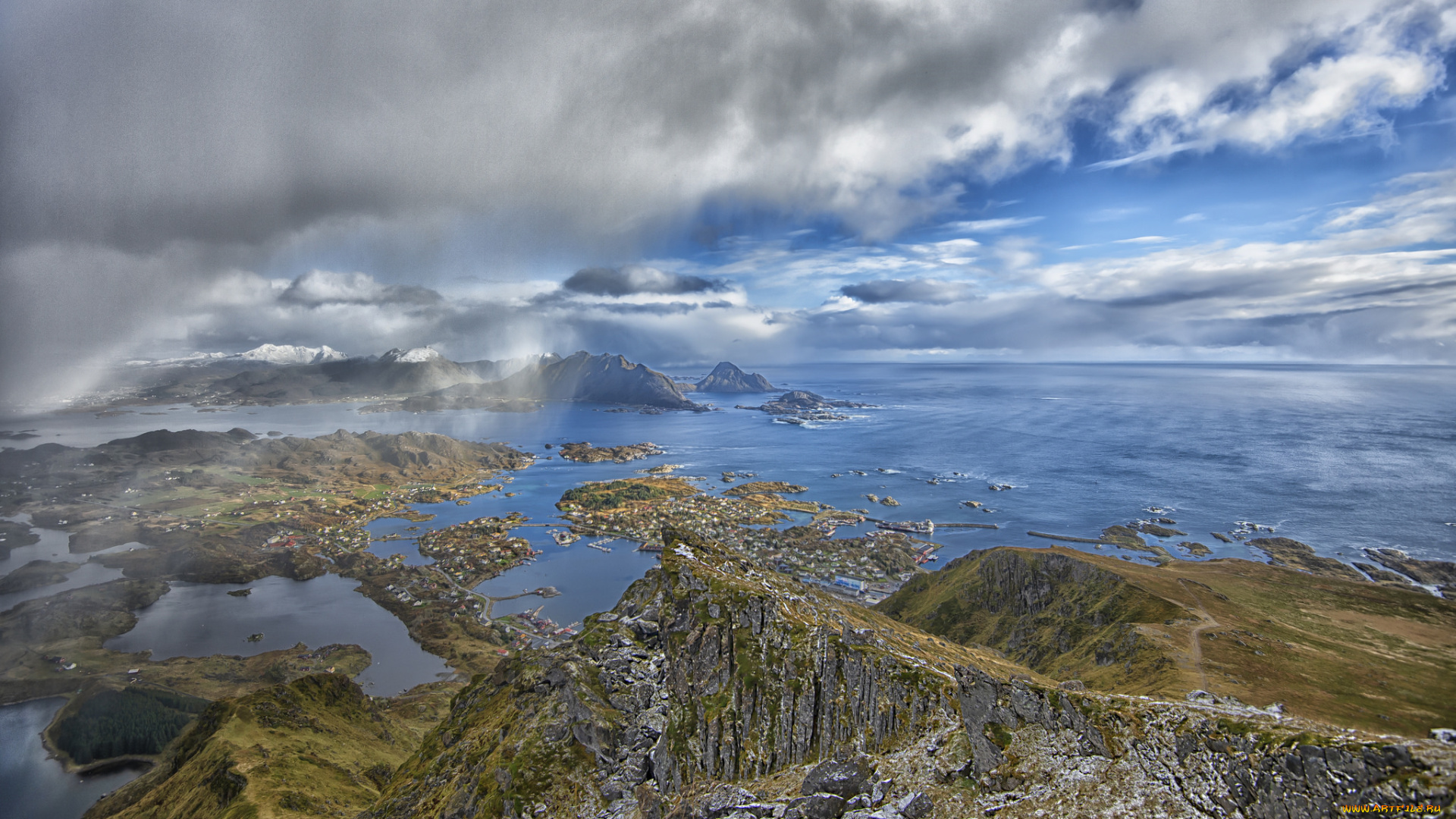 города, -, панорамы, простор