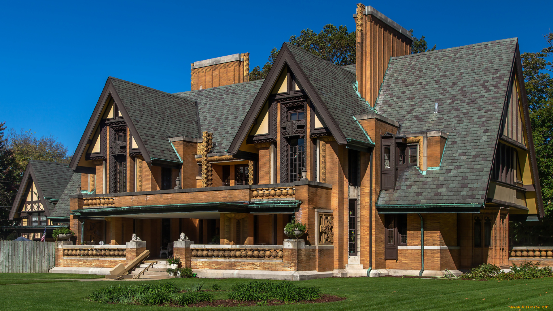 города, -, здания, , дома, простор