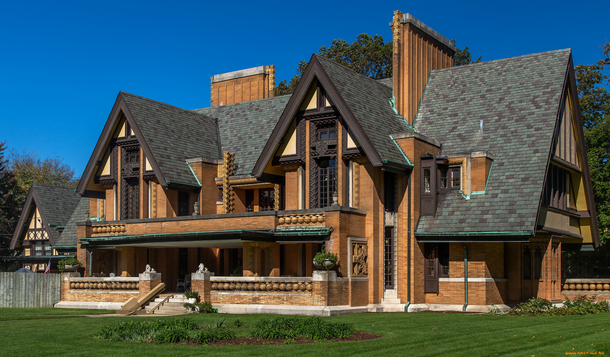 города, -, здания, , дома, простор