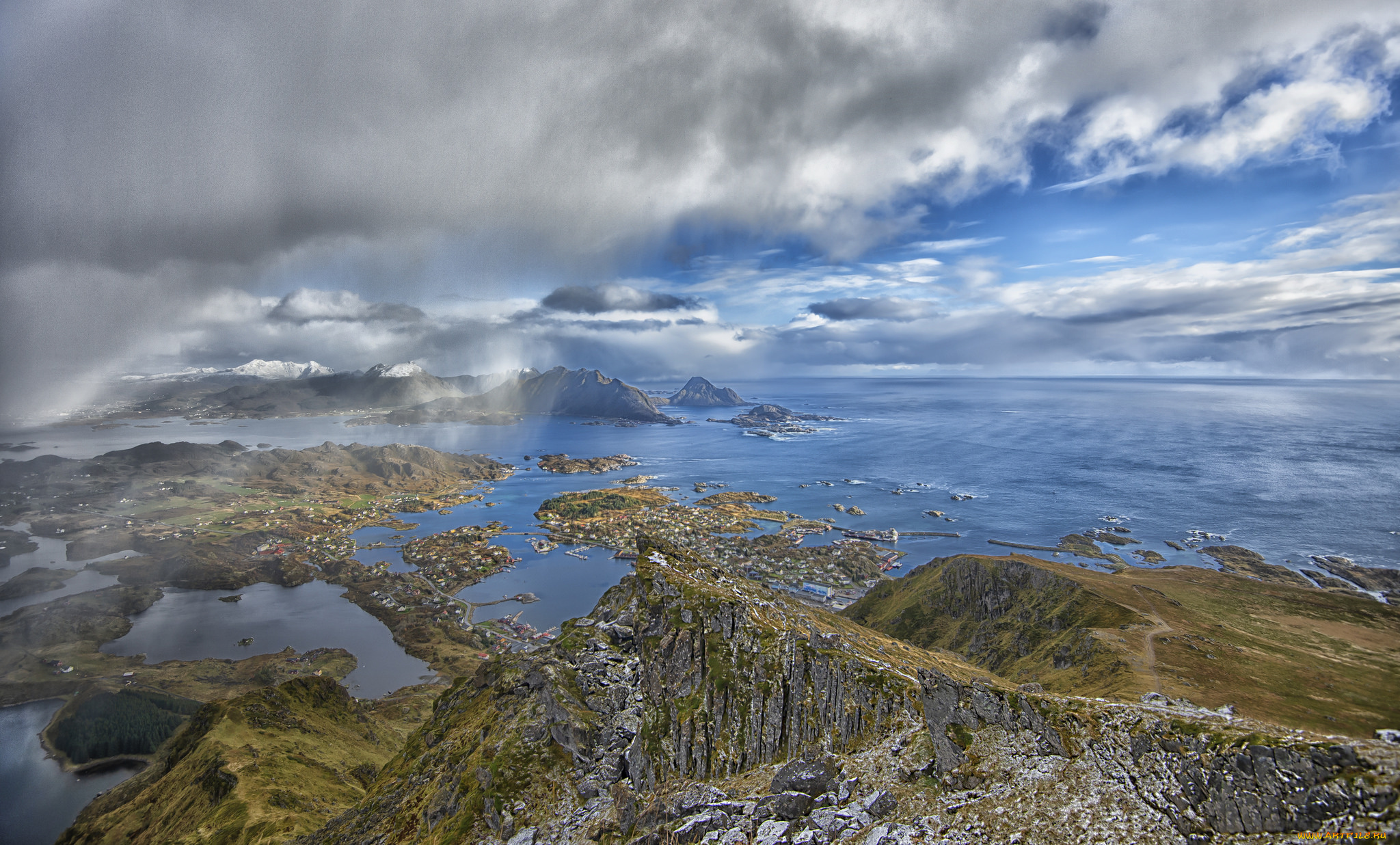 города, -, панорамы, простор