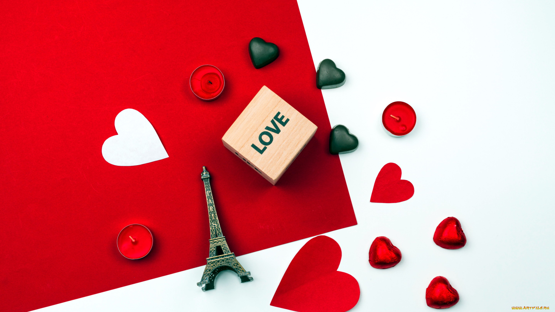 праздничные, день, святого, валентина, , сердечки, , любовь, свечи, сердечки, надпись