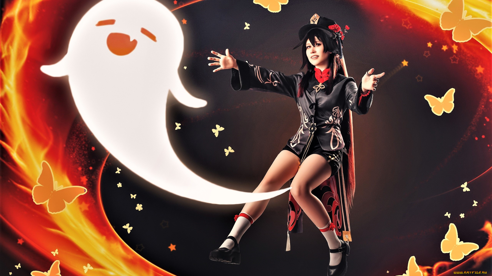 soundann, девушки, -, креатив, , косплей, костюм, образ, привидение