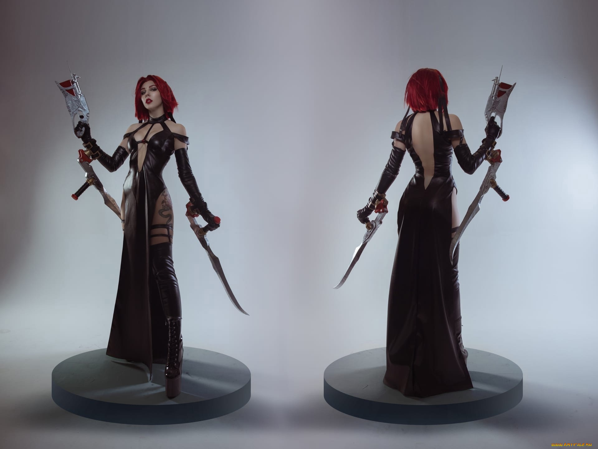 девушки, ольга, кожевникова, , lady, bell, образ, костюм, оружие, постамент