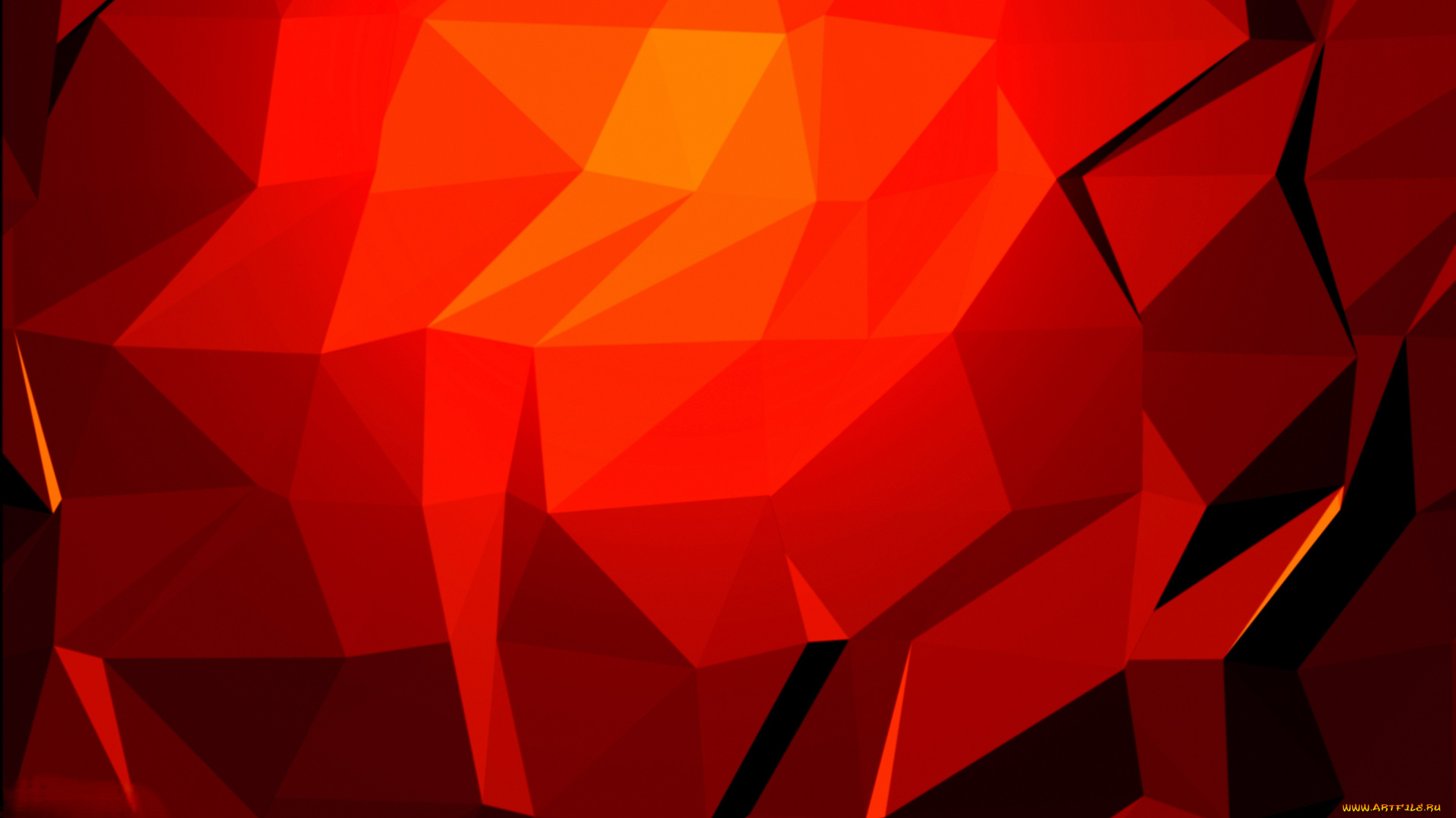 3д, графика, абстракция, , abstract, красный, грани