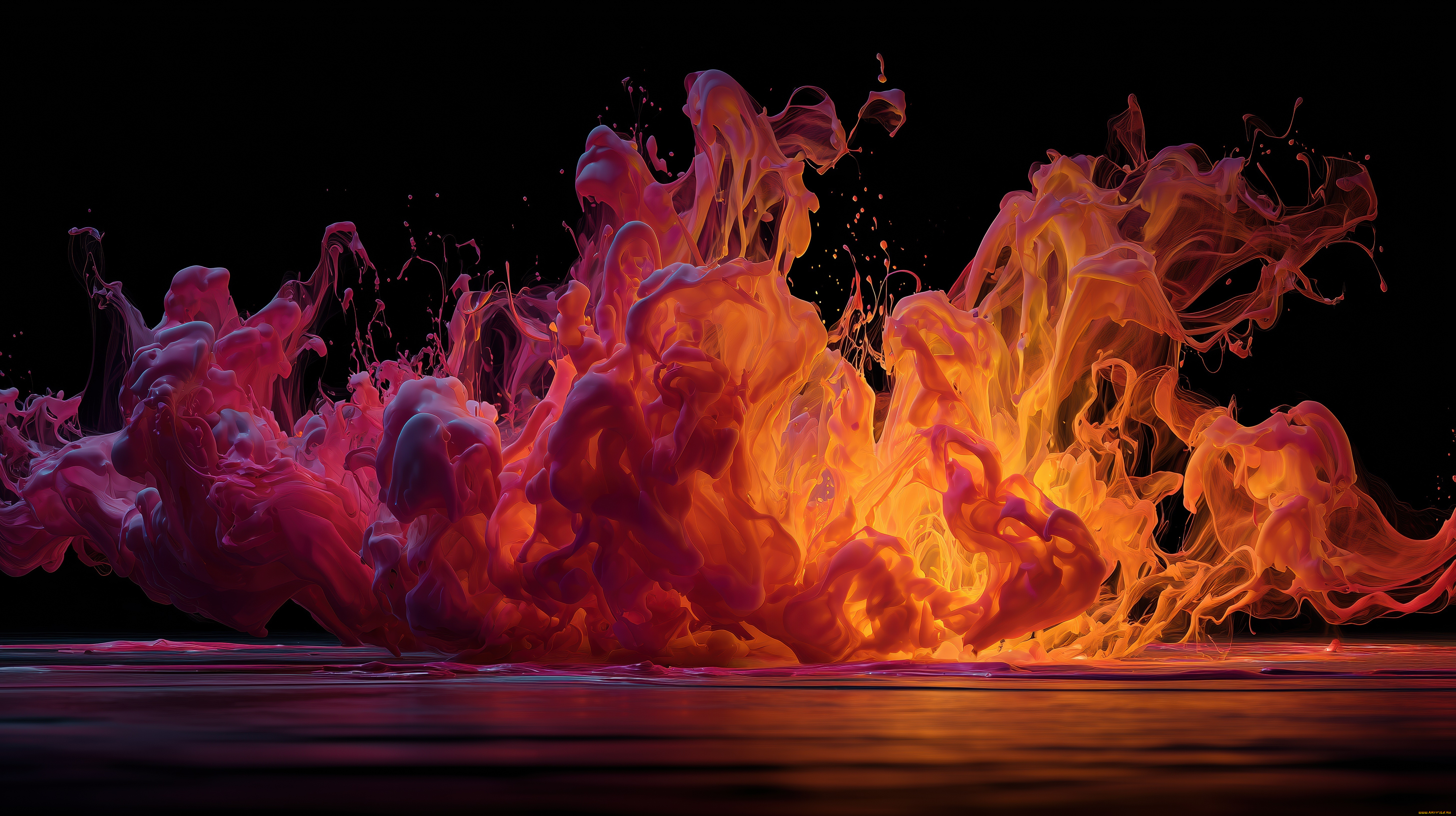 3д, графика, абстракция, , abstract, краска